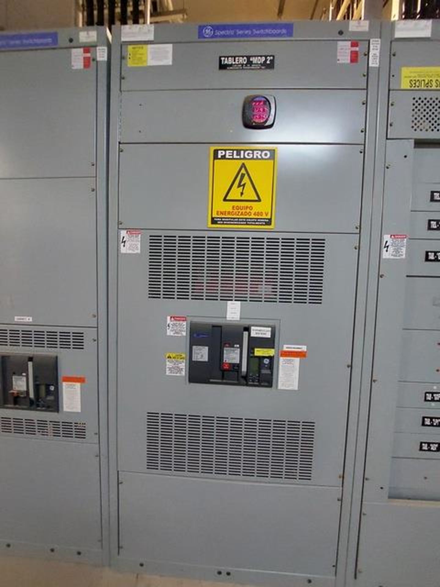 4 Sections 3000 A/1600 A General Electric Spectra Series Switchboards, 480Y / 277V, 150 KVA; - Image 4 of 6