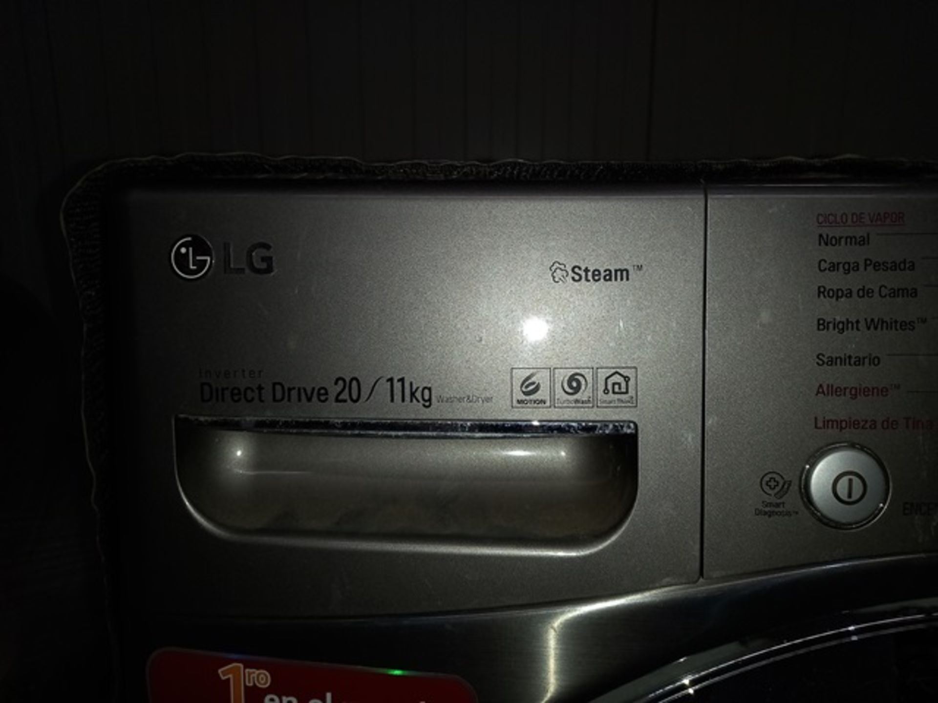 LG Electronics WD20VVS6 Automatic Washing Machine, 11 Kg Maximum Load - Image 5 of 6