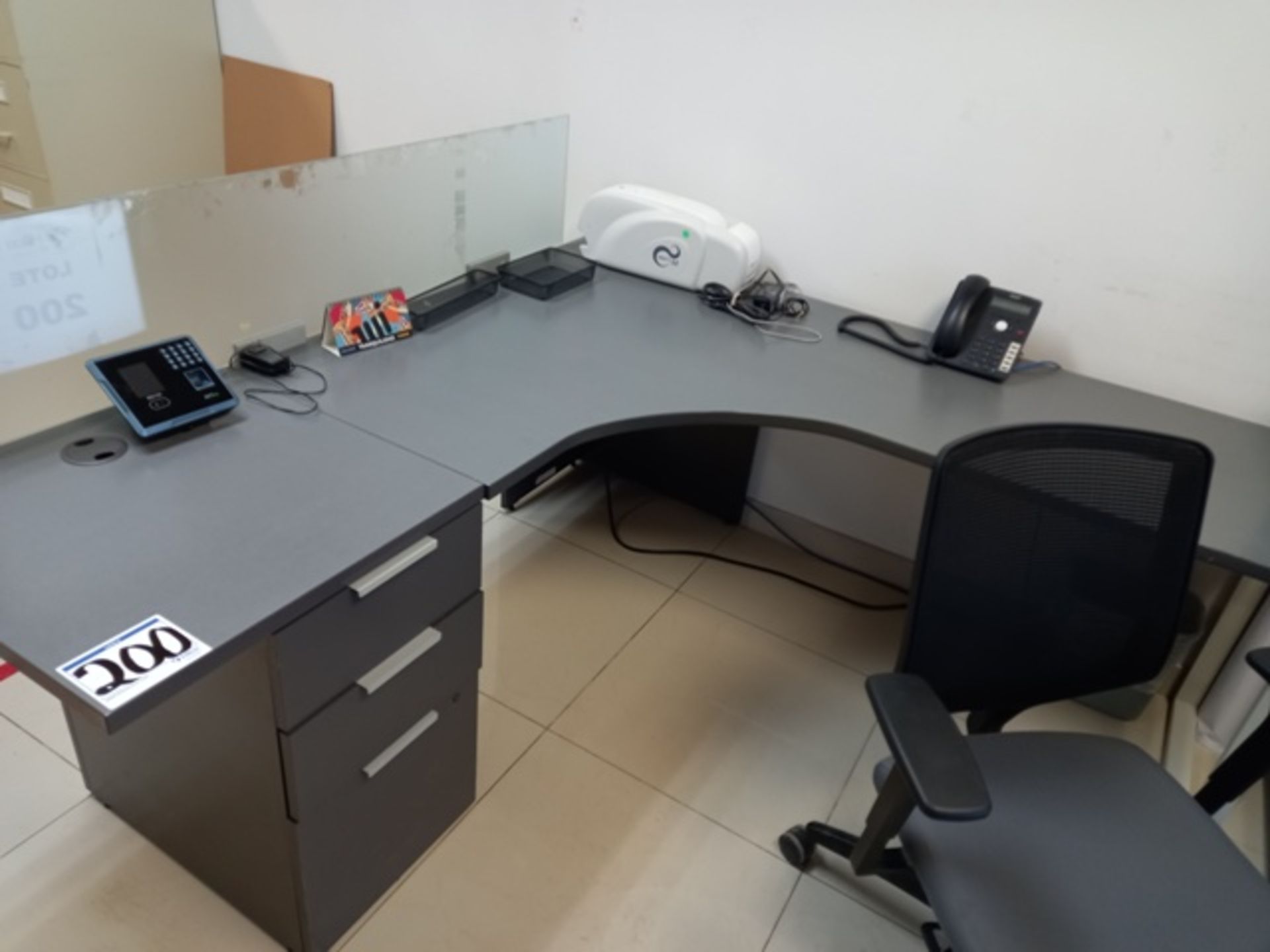(44) Office Furniture Consisting Of: (1) 60 Inch Samsung TV, (6) L Desks, (6) Simple Desks & more - Image 7 of 25