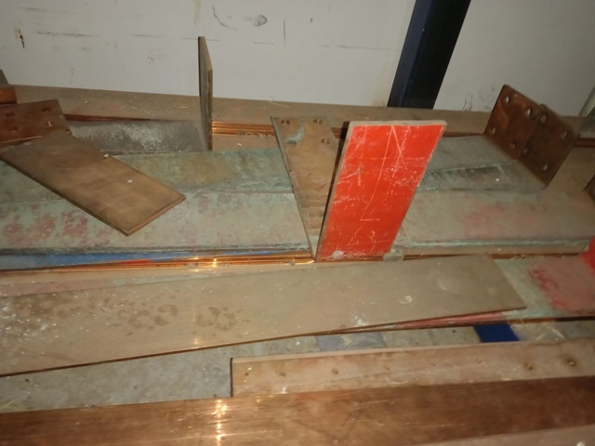 Lot of (35) Copper Bars (0.10 M X 6.00 M X 1/4 Inch), (13) Electric Shelfs - Image 7 of 8