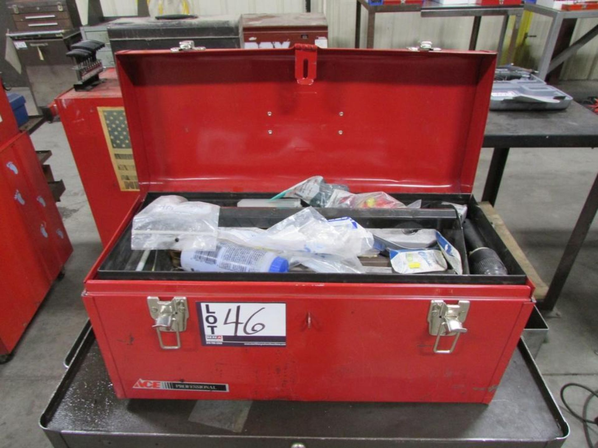 Kennedy 6-Drawer Rolling Tool Box with Open Top Tool Box, Assorted Hand Tools and Contents - Image 6 of 7