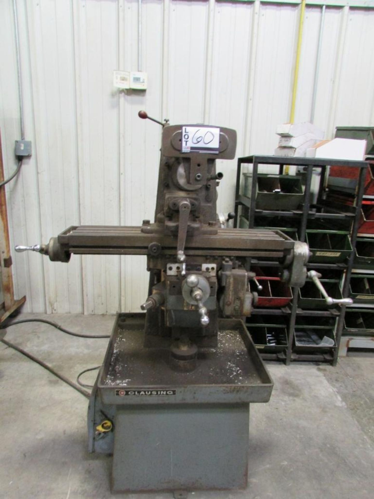 Clausing 8540 Horizontal Mill, 26" x 6.75" Table, Table Power Feed with Variable Feed Control, 4.25: - Image 2 of 7