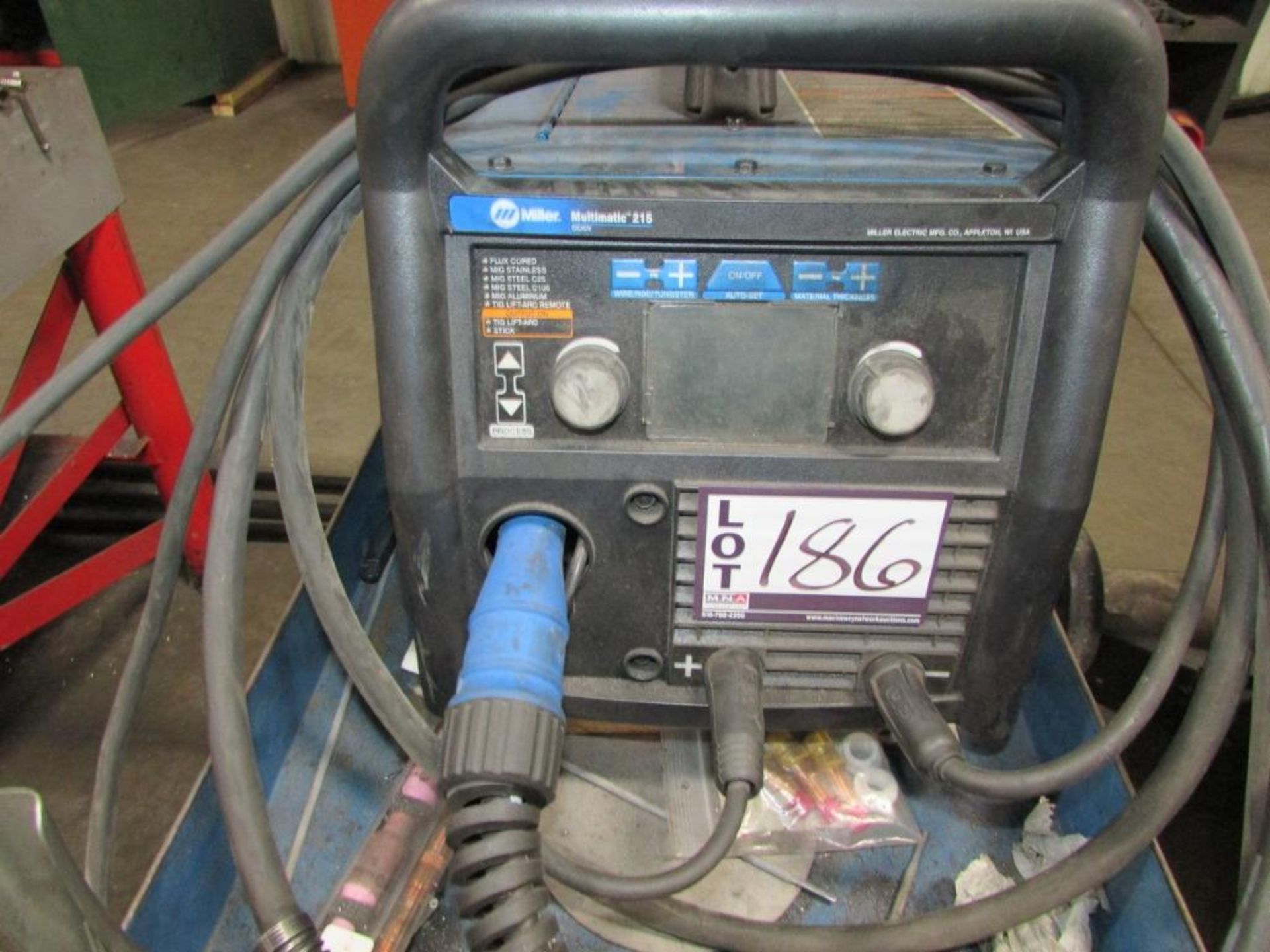 Miller Multimatic 215 CC/CV Multi Process Welding Power Source, with Internal Wire Feeder, Welding C - Image 3 of 8