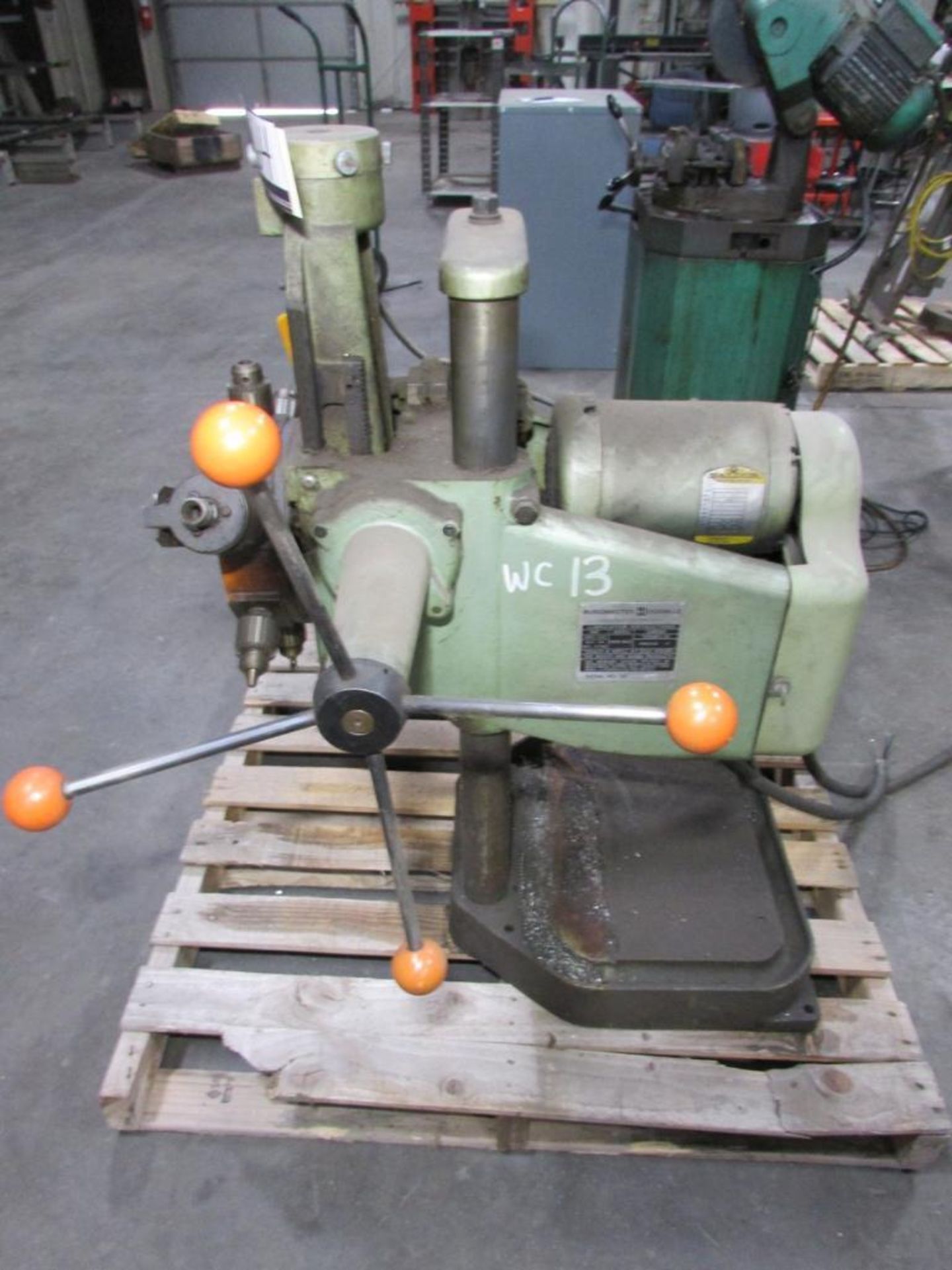 Burgmaster Houdaille 16" 6 Position Turret Drill Press, 6" Stroke, (4) 5/8" Jacobs Chucks, (2) Accut - Image 4 of 12