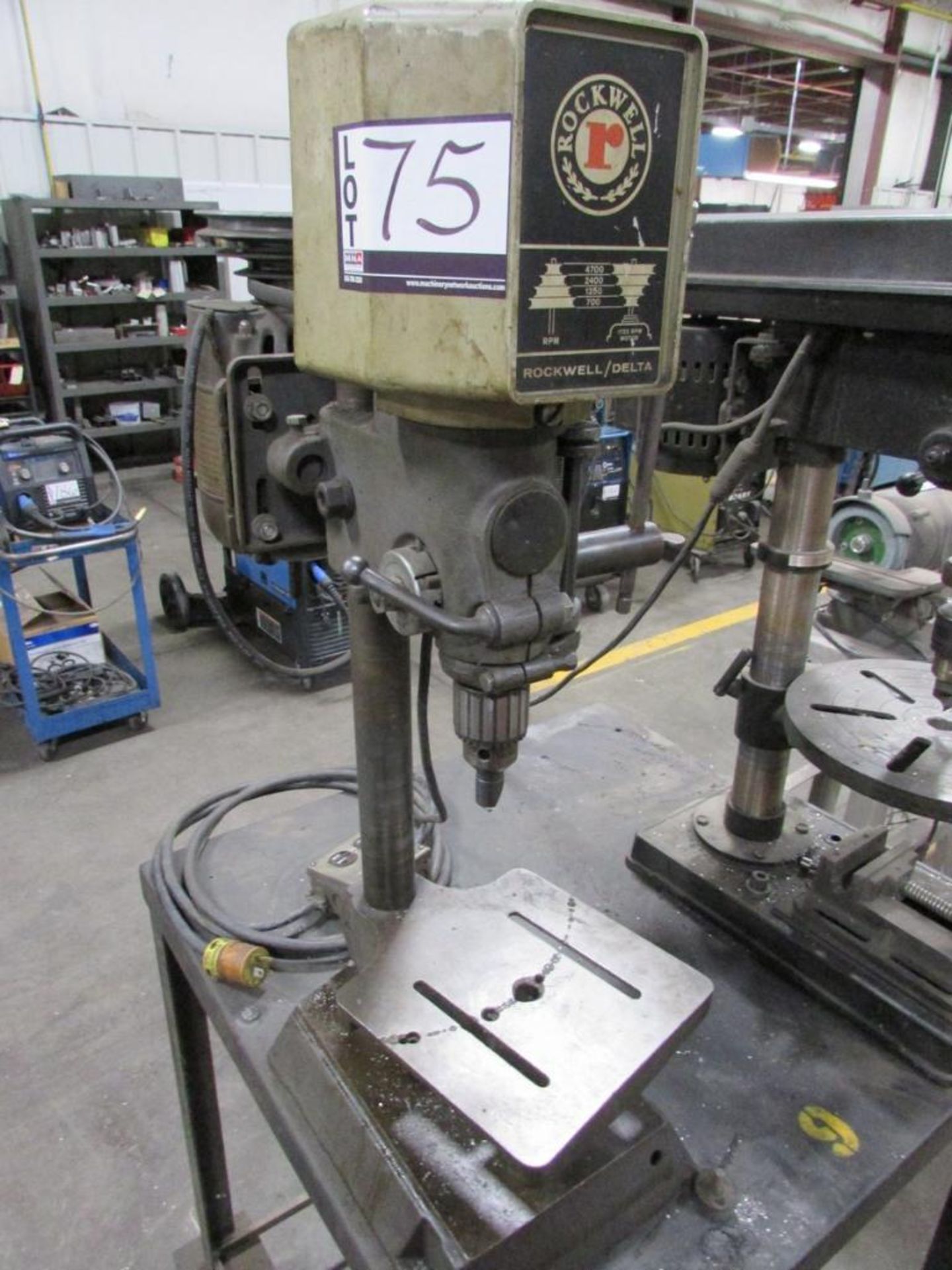 Rockwell/Delta 11" Benchtop Drill Press, 9" x 8.5" Table, 1/2" Jacobs Chuck, 4" Stroke, 1/2HP