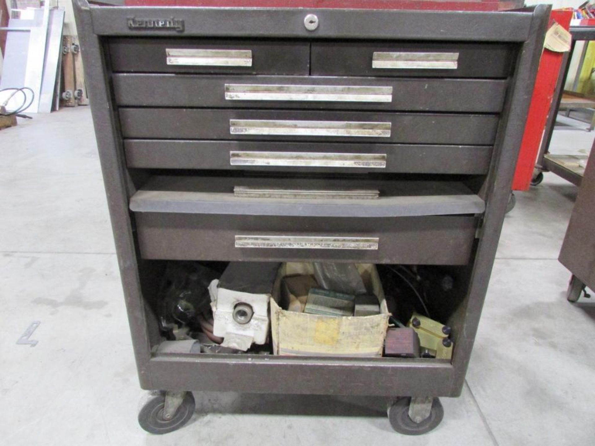 Kennedy 6-Drawer Rolling Tool Box with Open Top 2-Drawer Tool Box, Assorted Hand Tools and Contents - Image 2 of 7