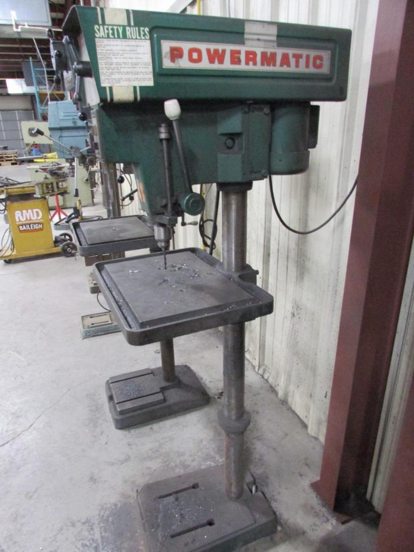 Powermatic Houdaille 1150A 15" Floor Standing Drill Press, 18"x12" Table, 1/2" Jacobs Chuck, 6" Stro - Image 4 of 9