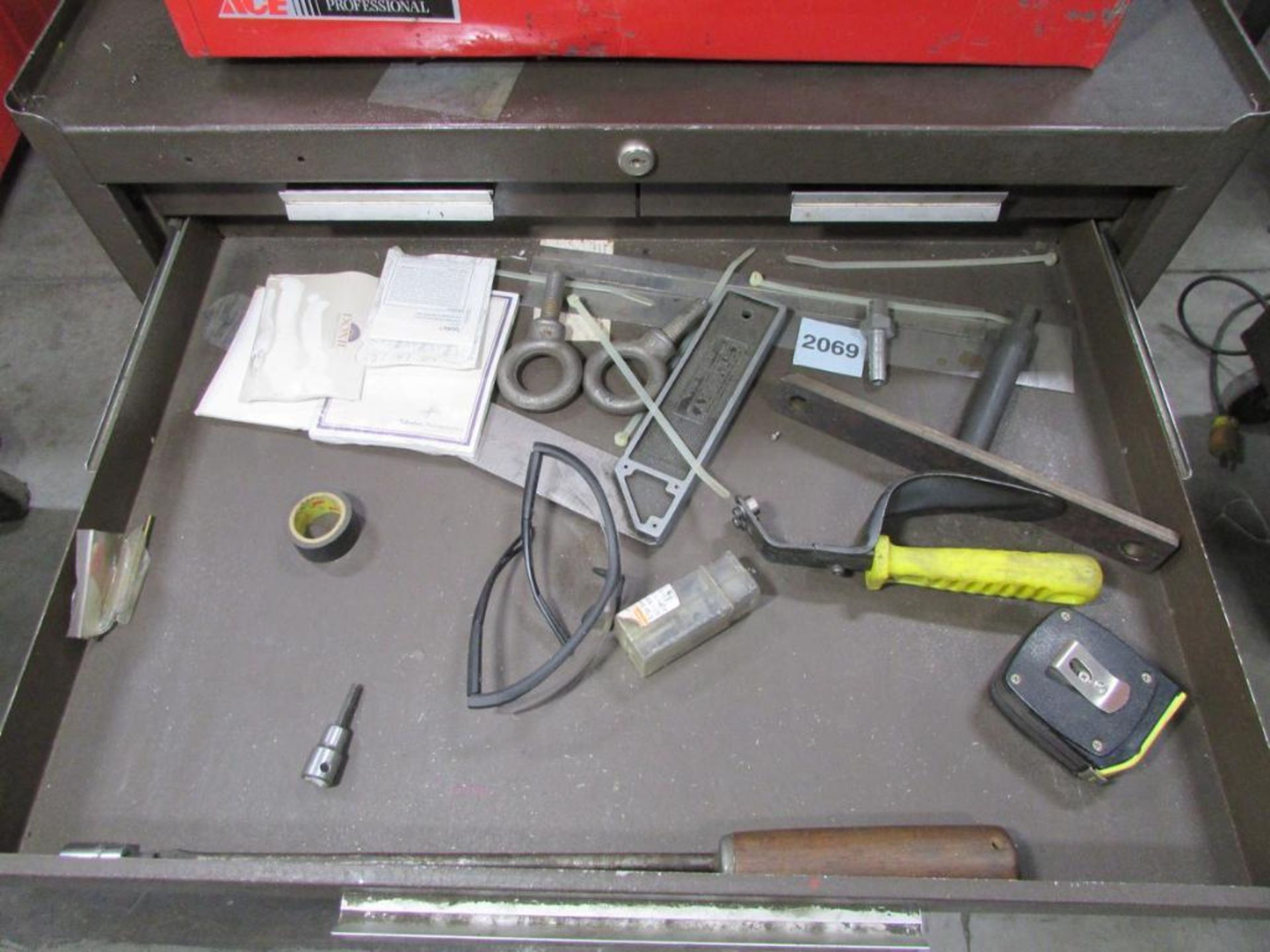 Kennedy 6-Drawer Rolling Tool Box with Open Top Tool Box, Assorted Hand Tools and Contents - Image 3 of 7