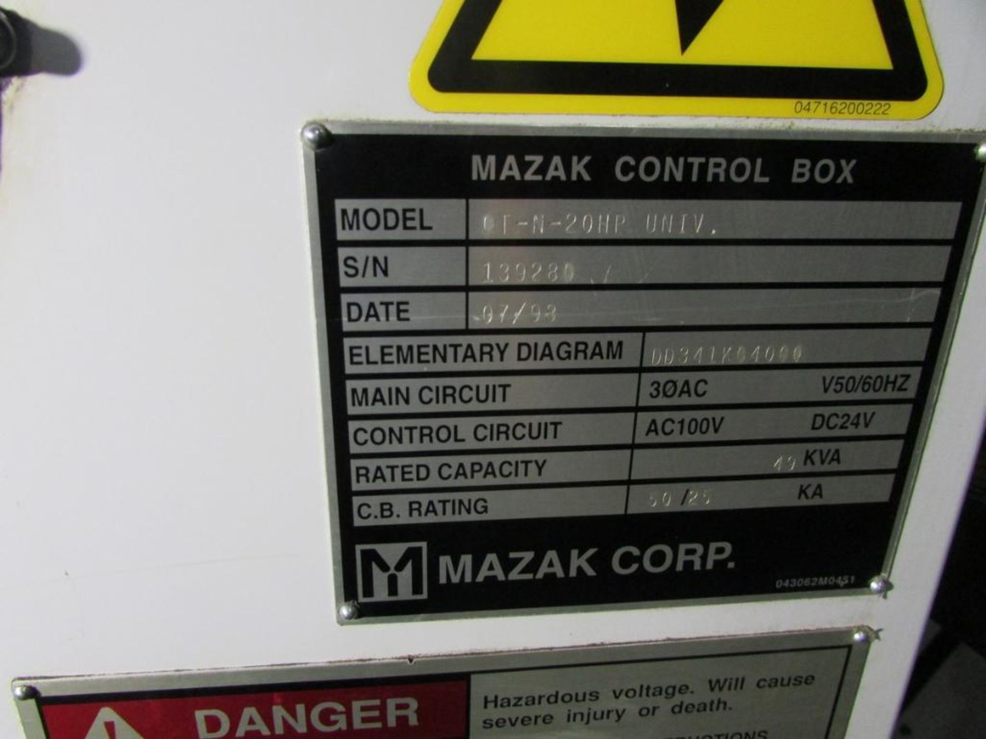 Mazak Quick Turn N-20HP CNC Turning Center, Mazatrol T Plus Ctrl, Advance Tool Systems 3JTL 3J Colle - Image 19 of 20