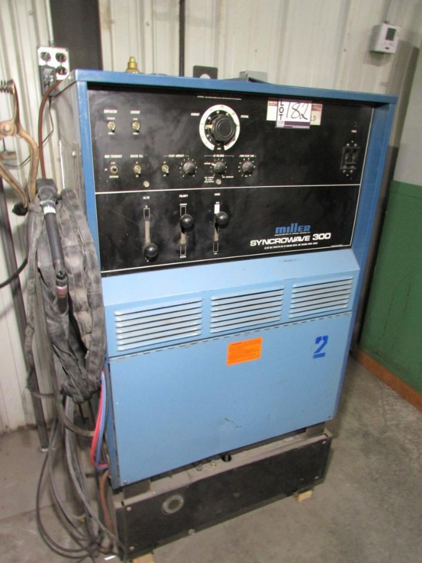 Miller Syncrowave 300 AC/DC Gas Tungsten Arc/Shielded Arc Welding Power Source, with Welding Clamp,