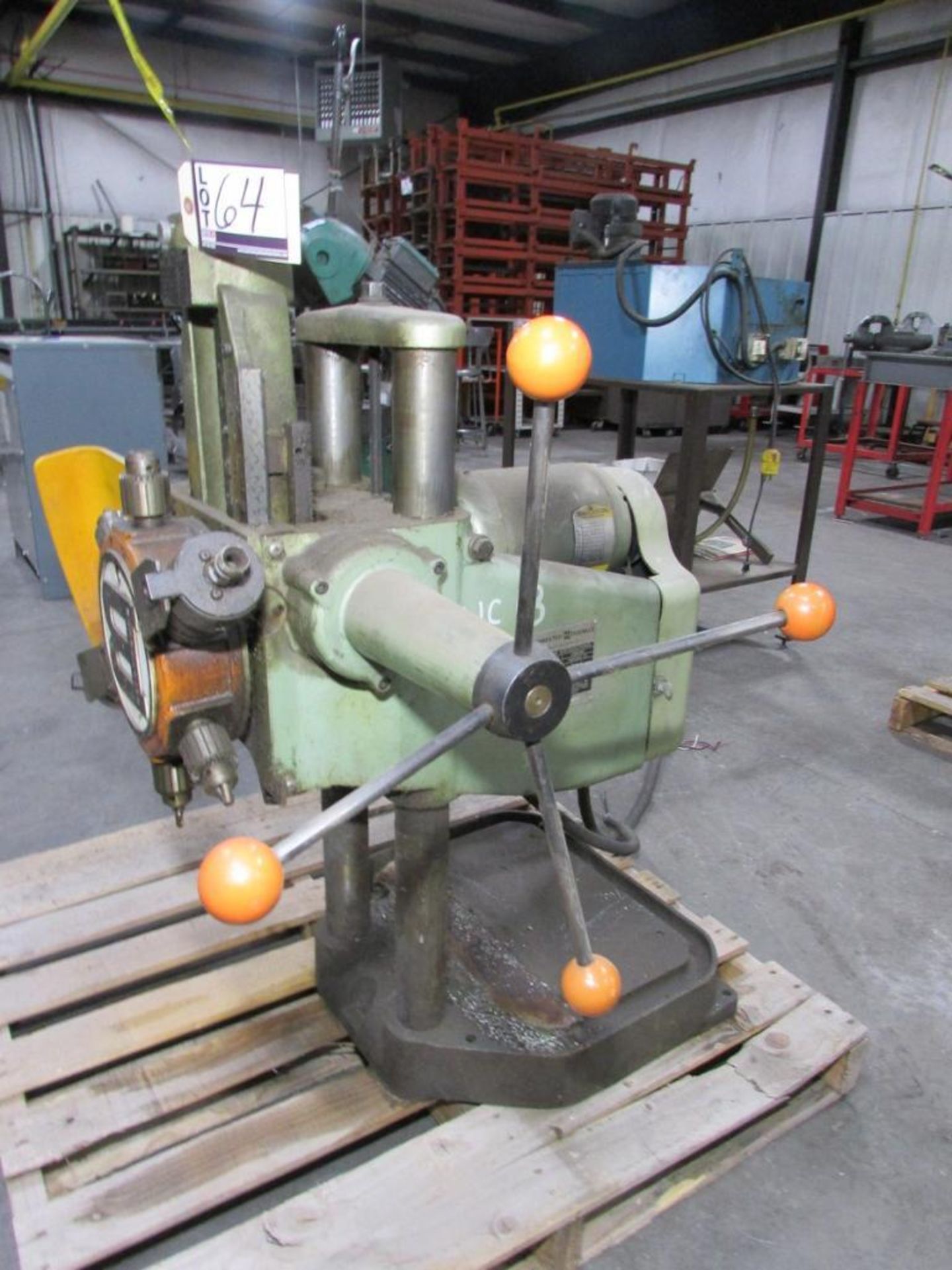 Burgmaster Houdaille 16" 6 Position Turret Drill Press, 6" Stroke, (4) 5/8" Jacobs Chucks, (2) Accut - Image 3 of 12