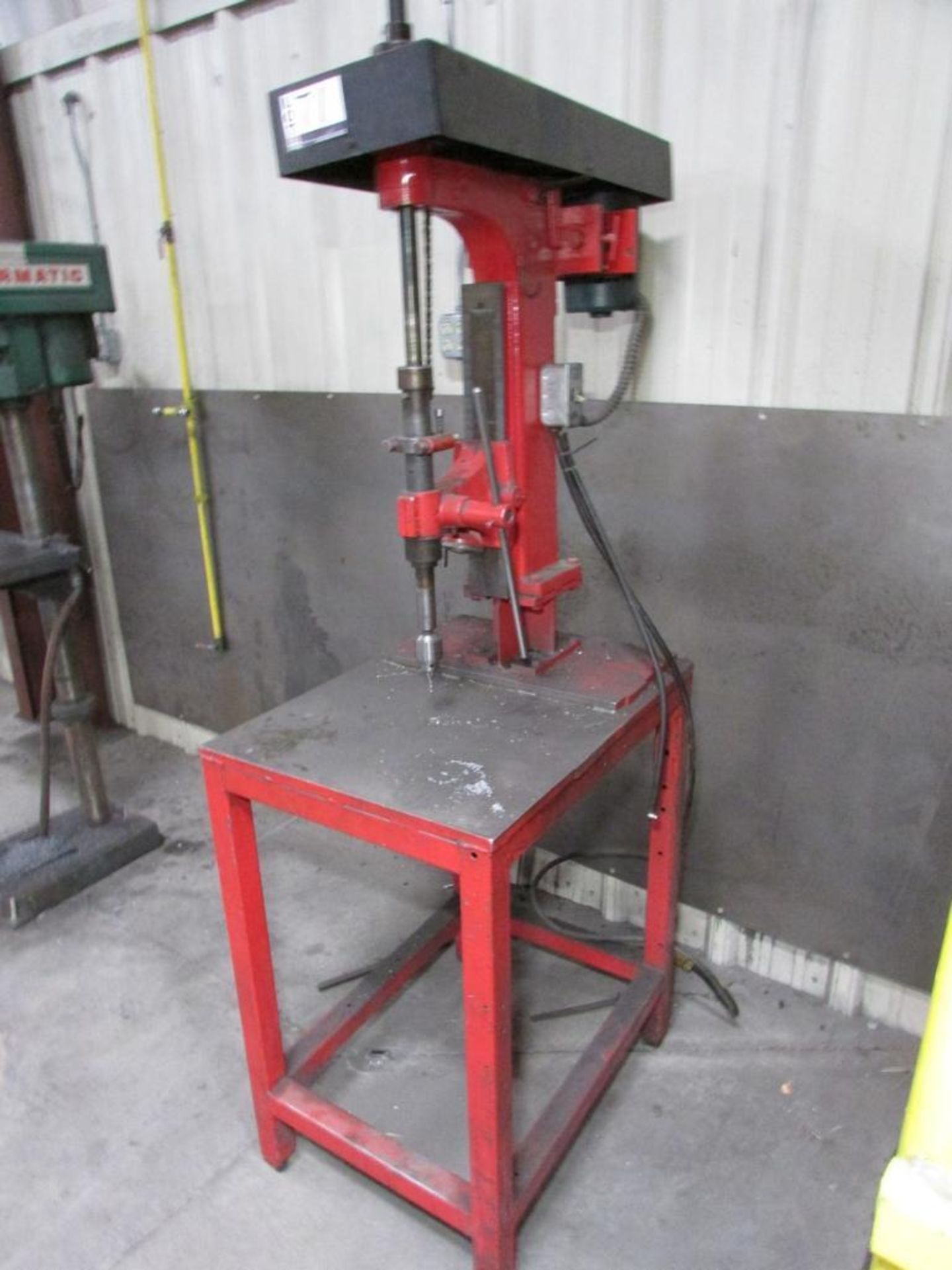 14" Benchtop Drill Press, 29" x 22" Steel Table, 1/2" Jacobs Chuck, 5" Stroke, 1/2HP - Image 3 of 6