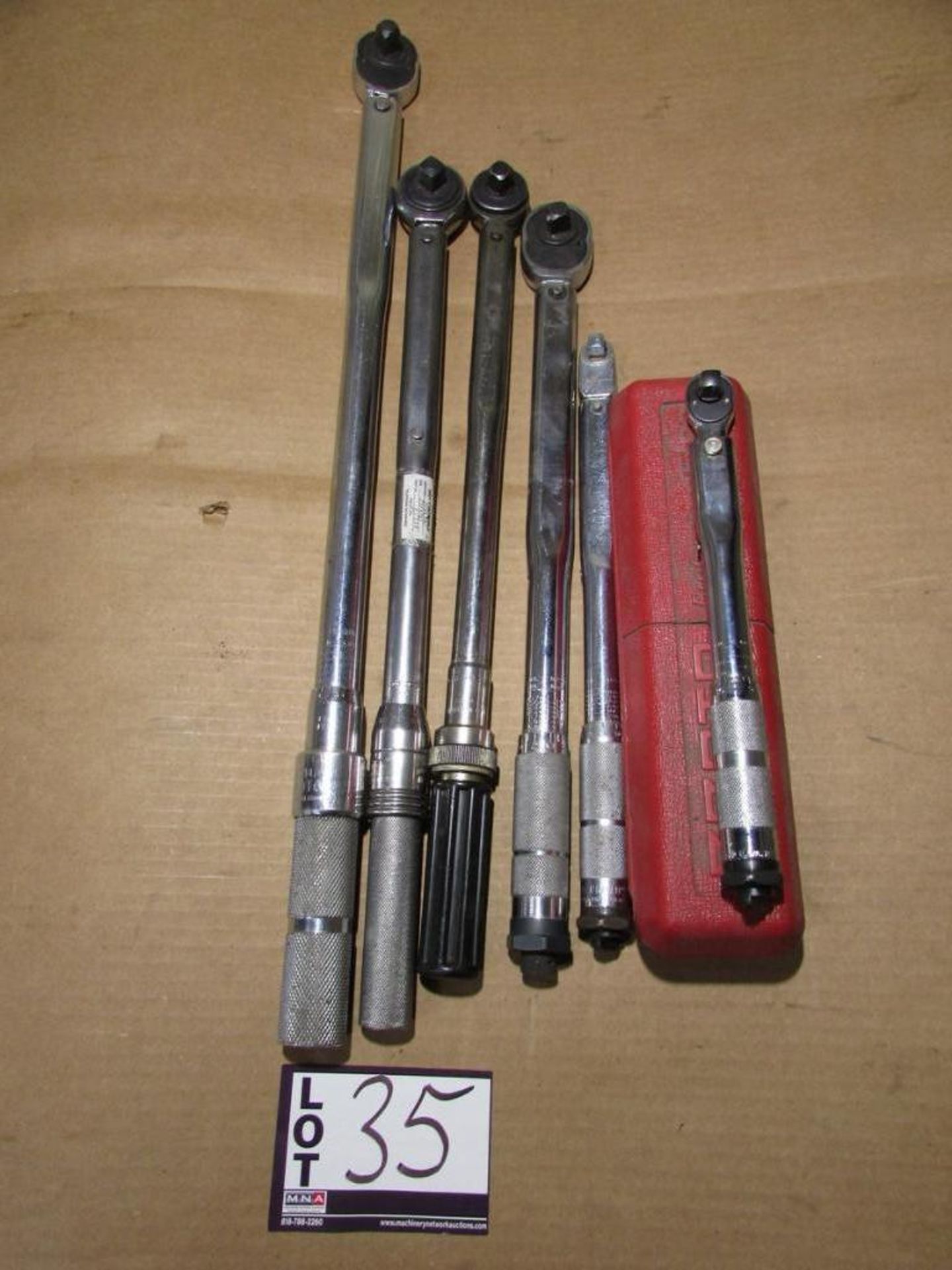Assorted Torque Wrenches: (1) Proto6014, (1) Utica TCI-250FRN, (1) Armstrong 64-102, (1) Q.Lok 150FT