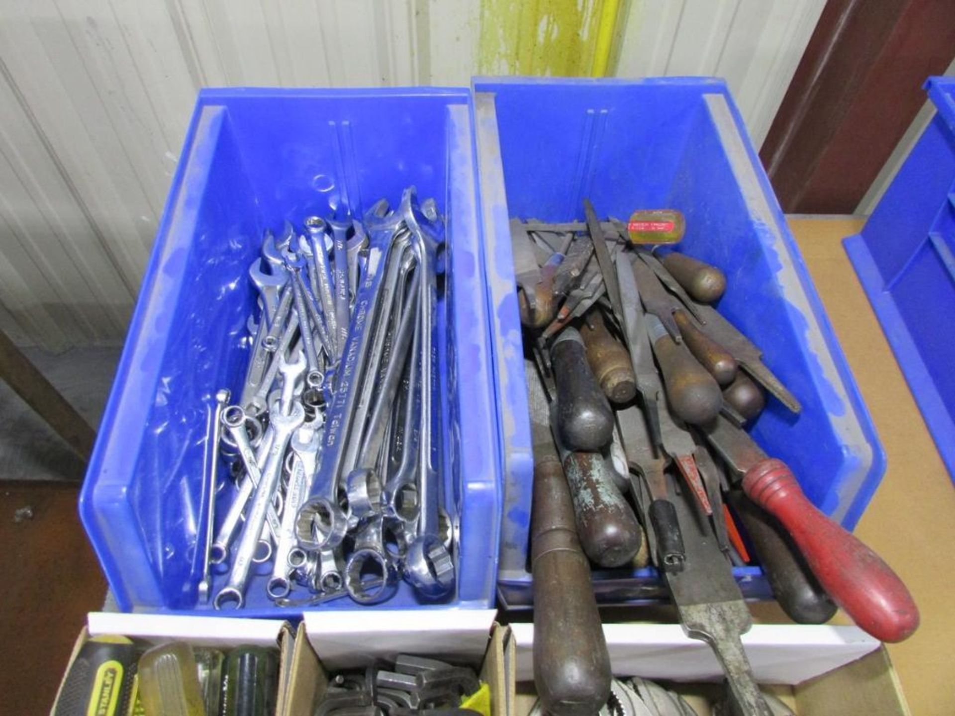 Assorted Hand Tools: Wrenches, Drivers, Files, Allen Wrenches, Ratchet, Vice Grips, and Socket Set - Image 2 of 4