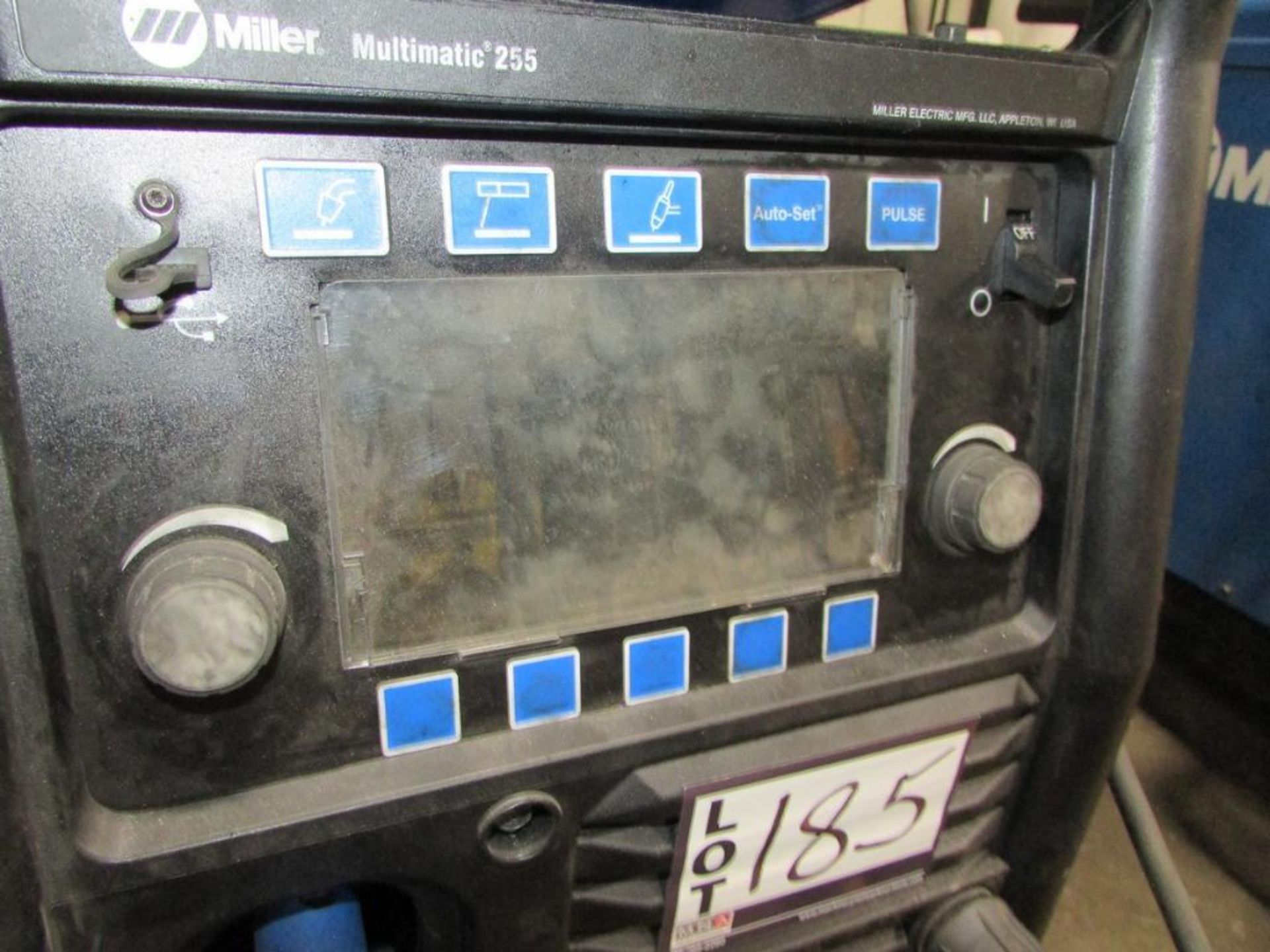 Miller Multimatic 255, Multi Process Welding Power Source, with Internal Wire Feeder, Welding Clamp, - Image 2 of 10