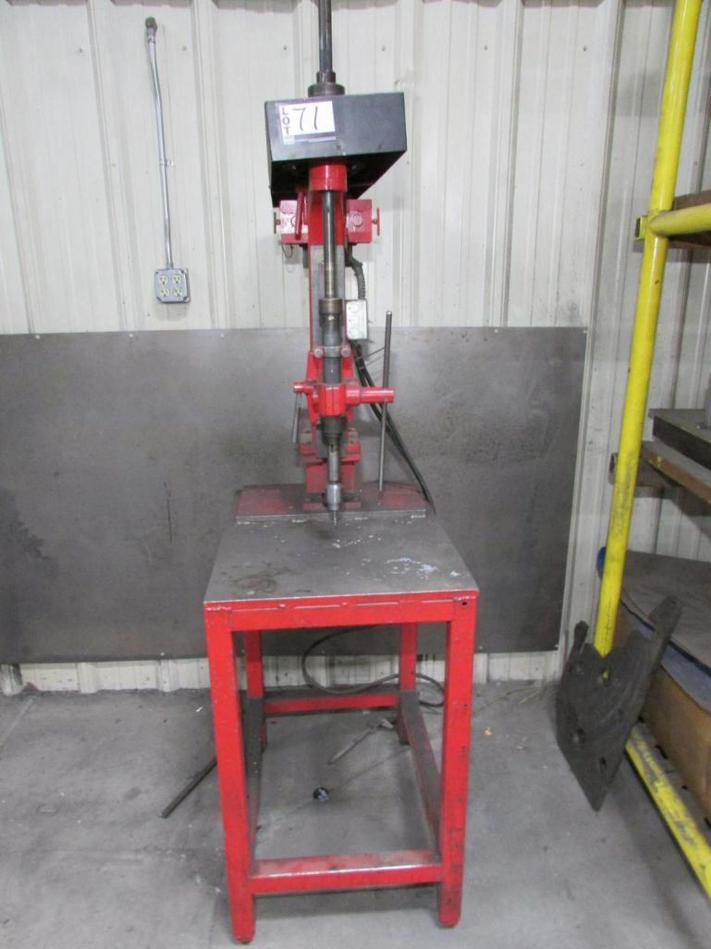 14" Benchtop Drill Press, 29" x 22" Steel Table, 1/2" Jacobs Chuck, 5" Stroke, 1/2HP - Image 2 of 6