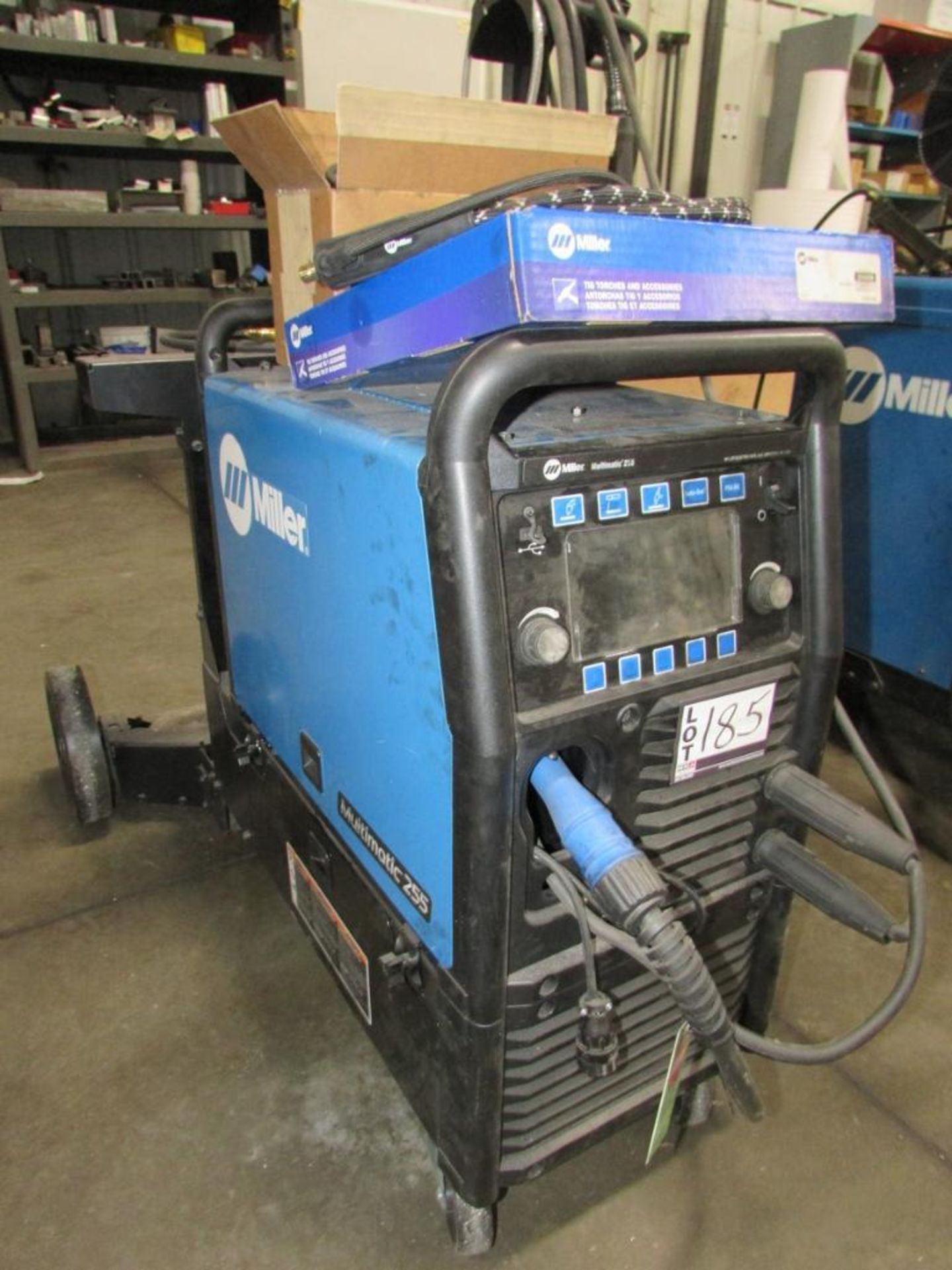 Miller Multimatic 255, Multi Process Welding Power Source, with Internal Wire Feeder, Welding Clamp,