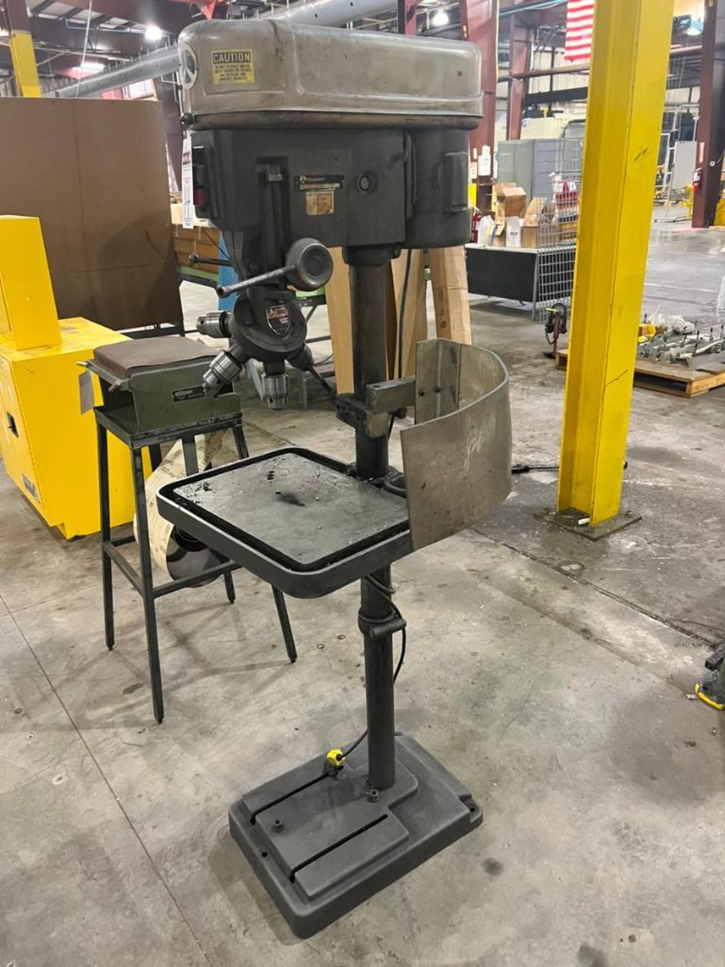 Rockwell 15-665 15" Floor Mounted Drill Press. 18"x12" Adjustable Height Table, 4" Stroke with The Q - Image 3 of 13
