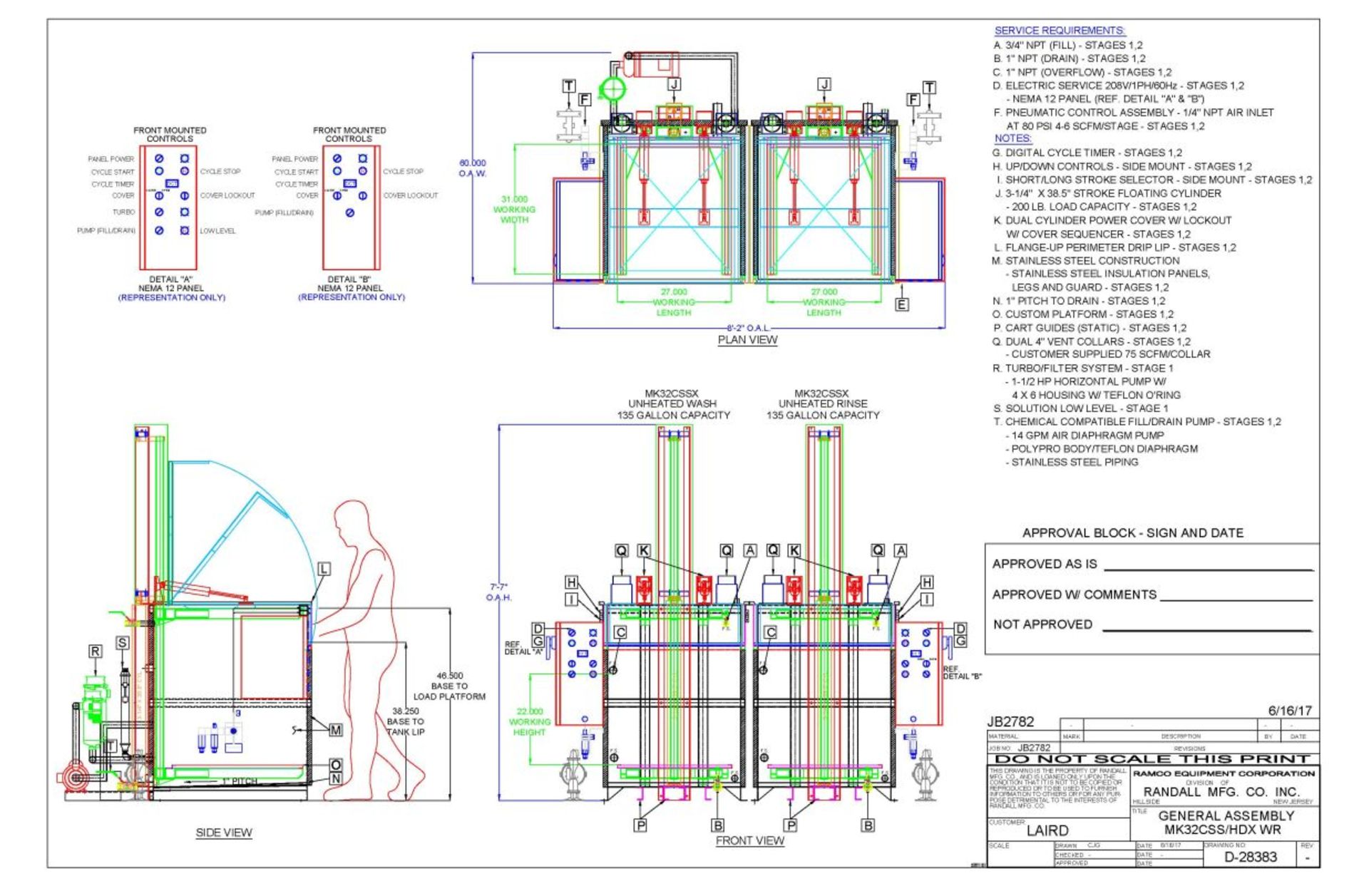 Ramco Model MK32CSSX Solvent Wash and Rinse System Unused, New 2019 *Offsite* - Image 13 of 13