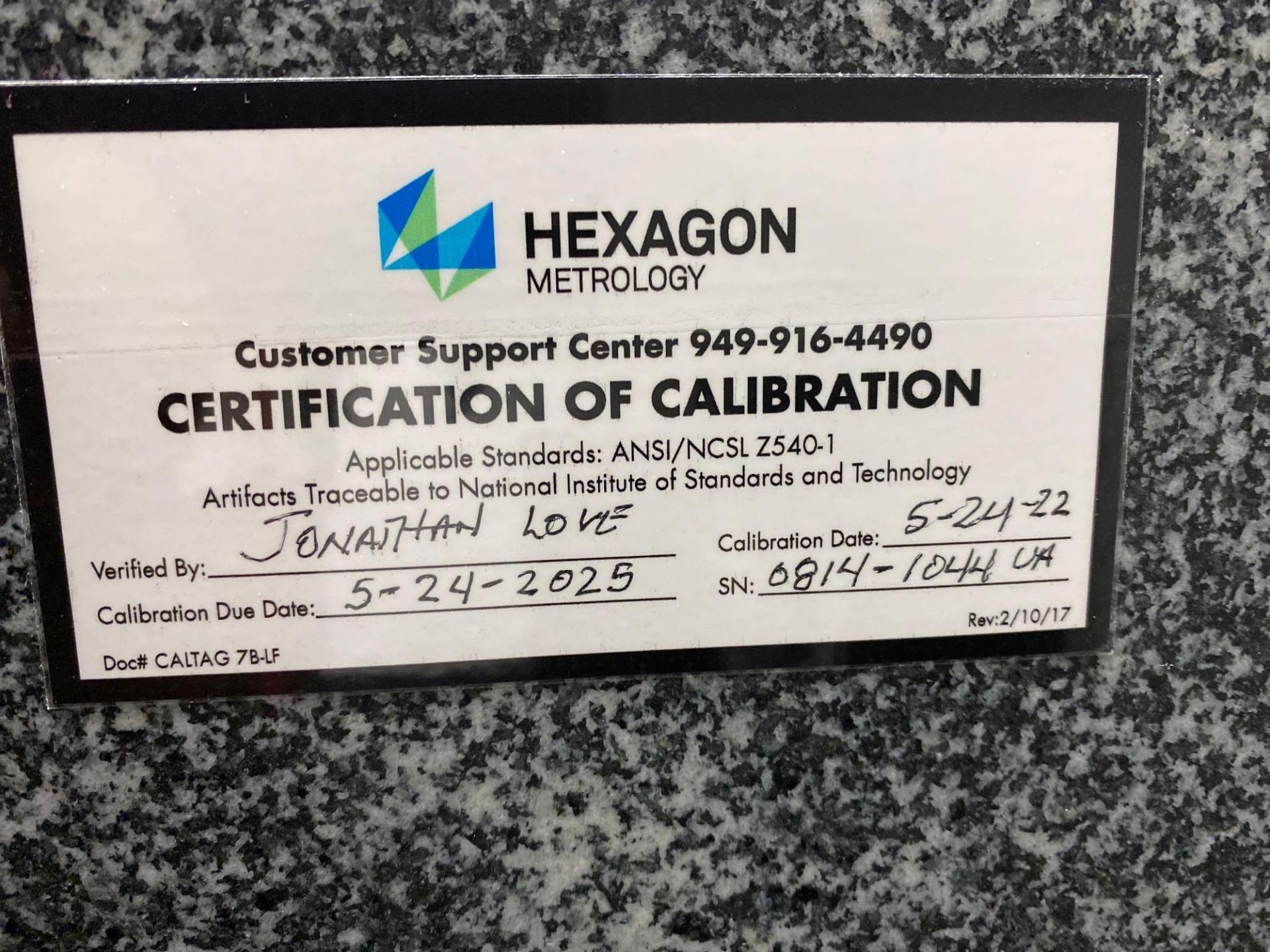 Hexagon Global Performance 555 DCC CMM, PCDMIS, New 2017 - Image 6 of 8