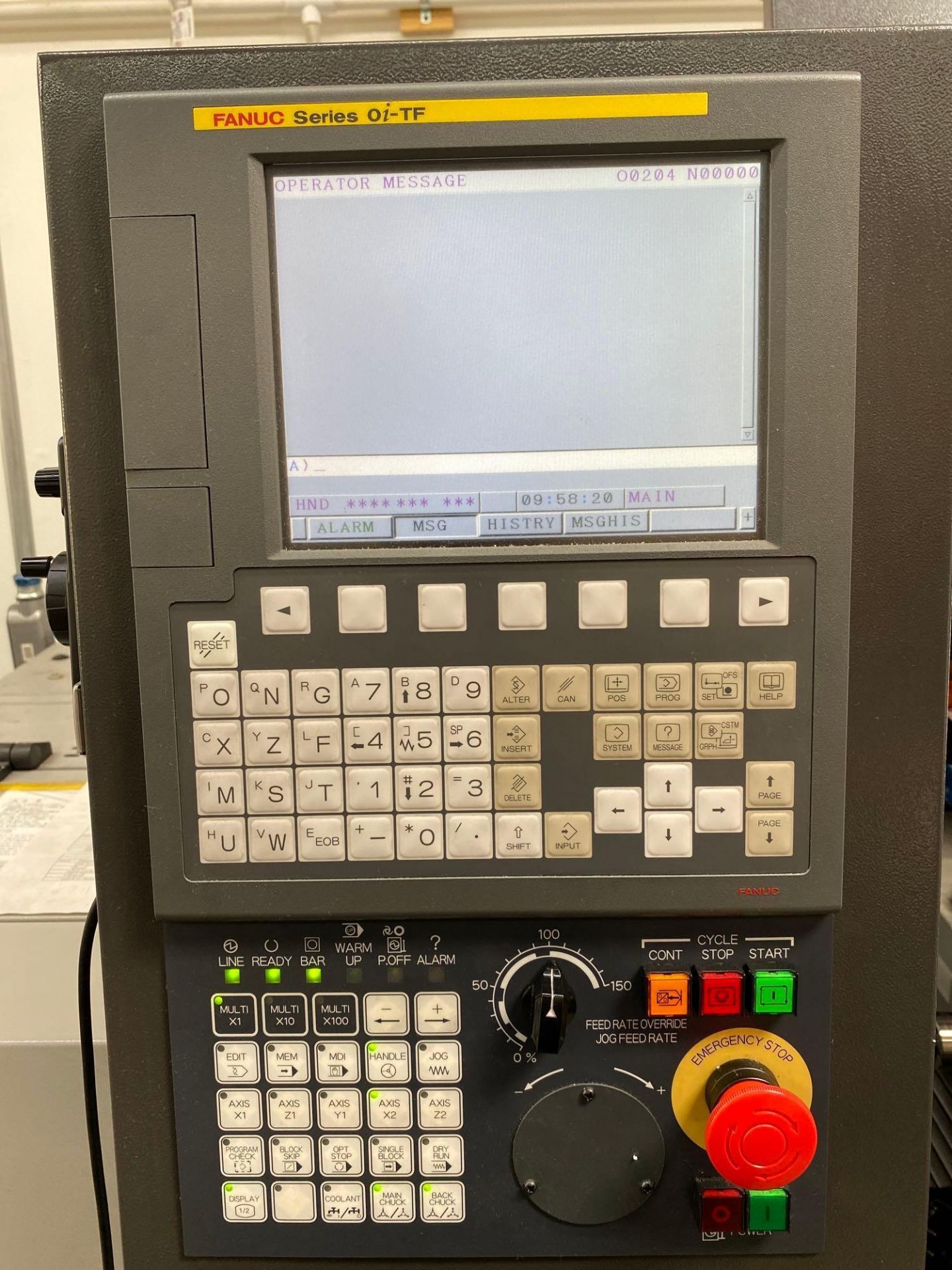 Tsugami B0205-III, 5 Axis, Fanuc Oi-TF, Sub-Spindle, Live Tooling, Parts Conveyor, TRIMIST Mist - Image 12 of 13