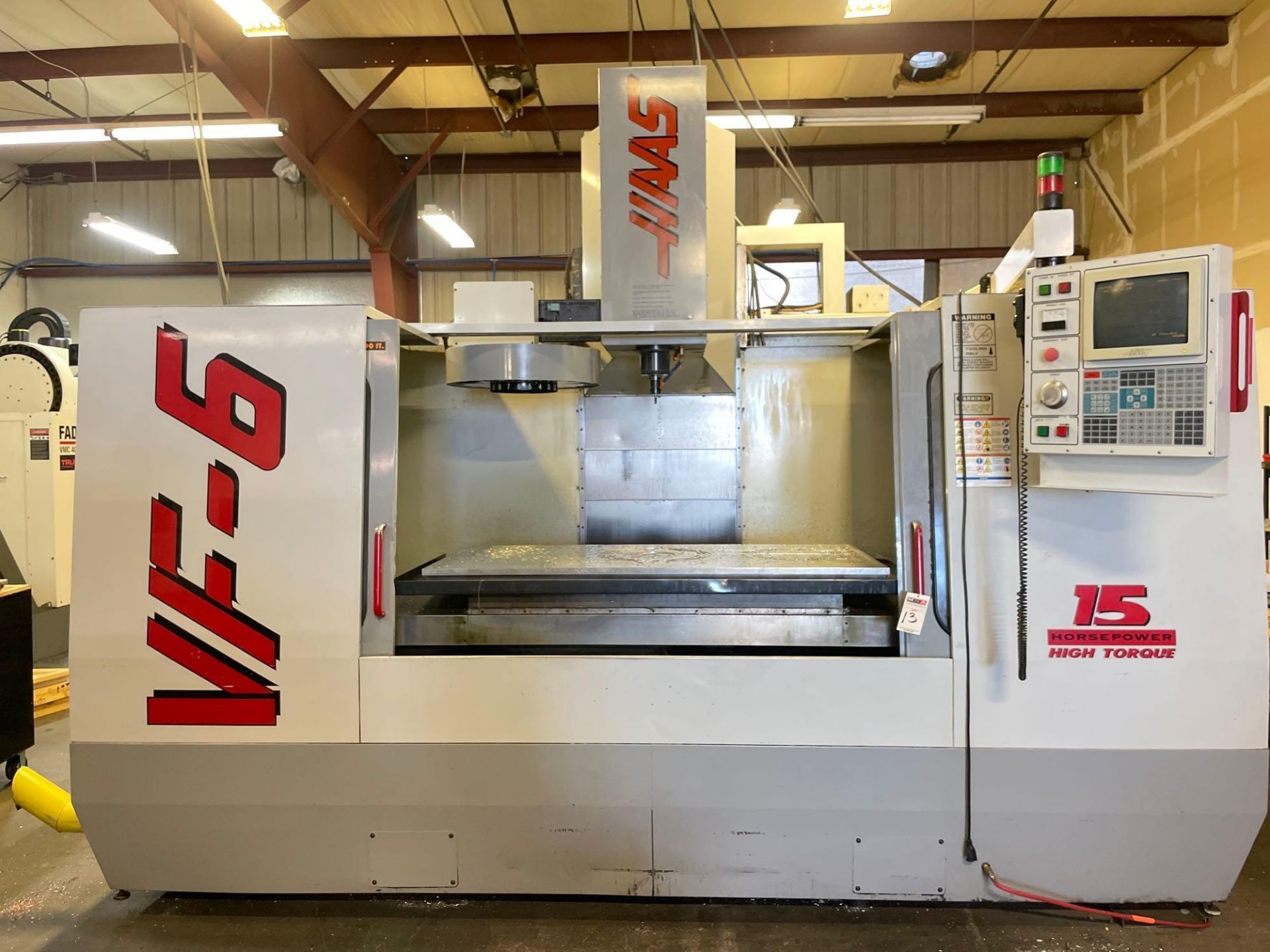 Haas VF-6 4-Axis Ready Vertical Machining Center, 64” x 32” x 30” Trvls., CT40, 20 ATC, New 1997 - Image 6 of 10