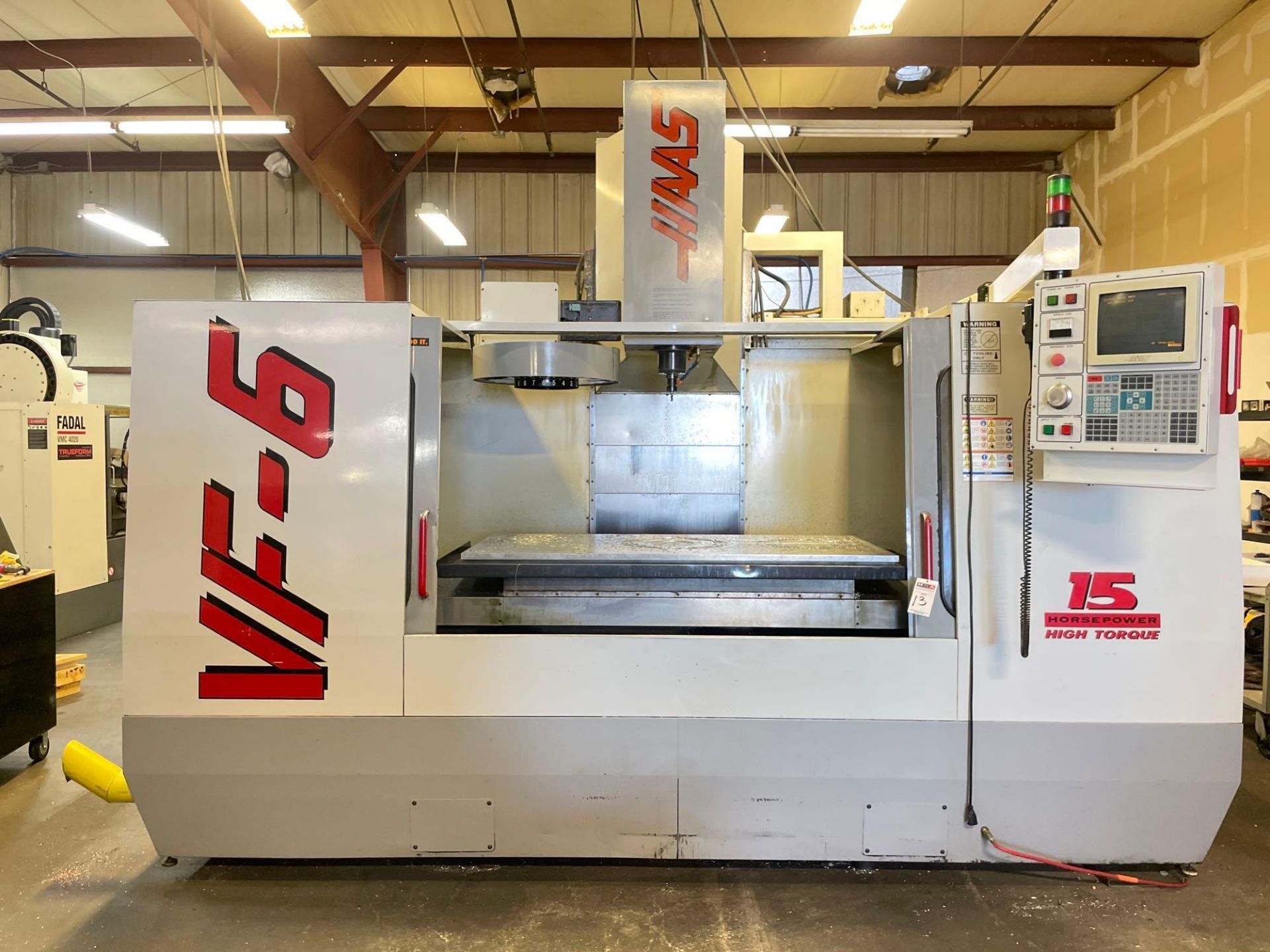Haas VF-6 4-Axis Ready Vertical Machining Center, 64” x 32” x 30” Trvls., CT40, 20 ATC, New 1997 - Image 3 of 10