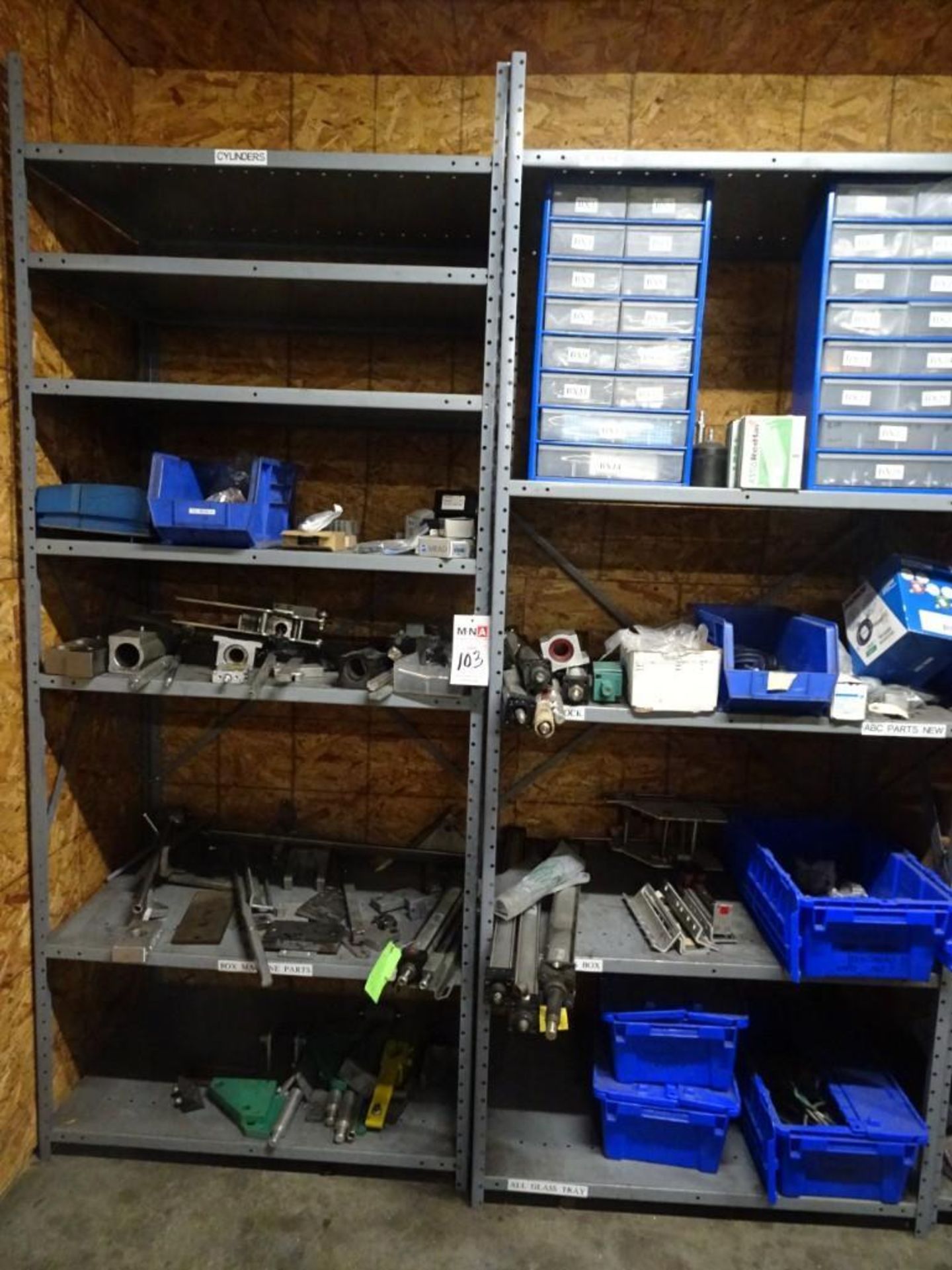 Assorted Machine Parts Consisting of: Brackets, Regulators, Fasteners (Please Inspect)