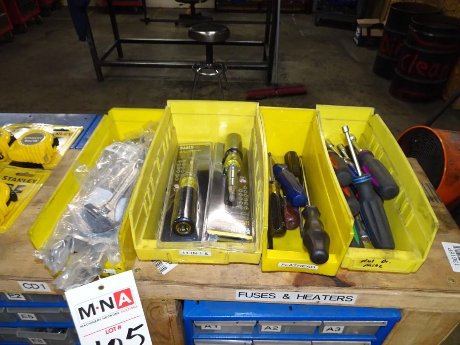 Assorted Shop Tools Consisting of: Screwdrivers and Wrenches