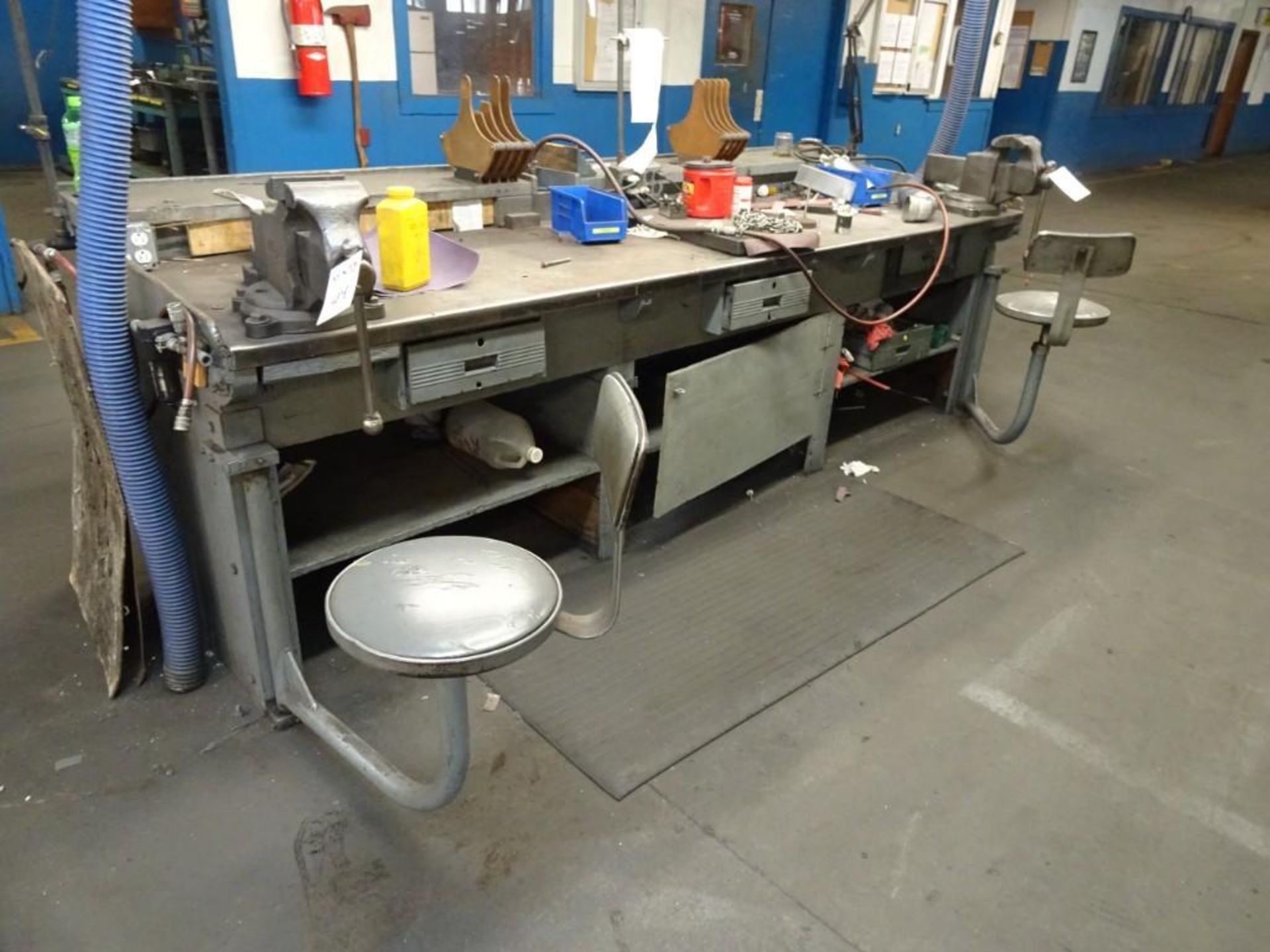 (2) Workbenches and (2) 8" Table Vises - Image 2 of 2