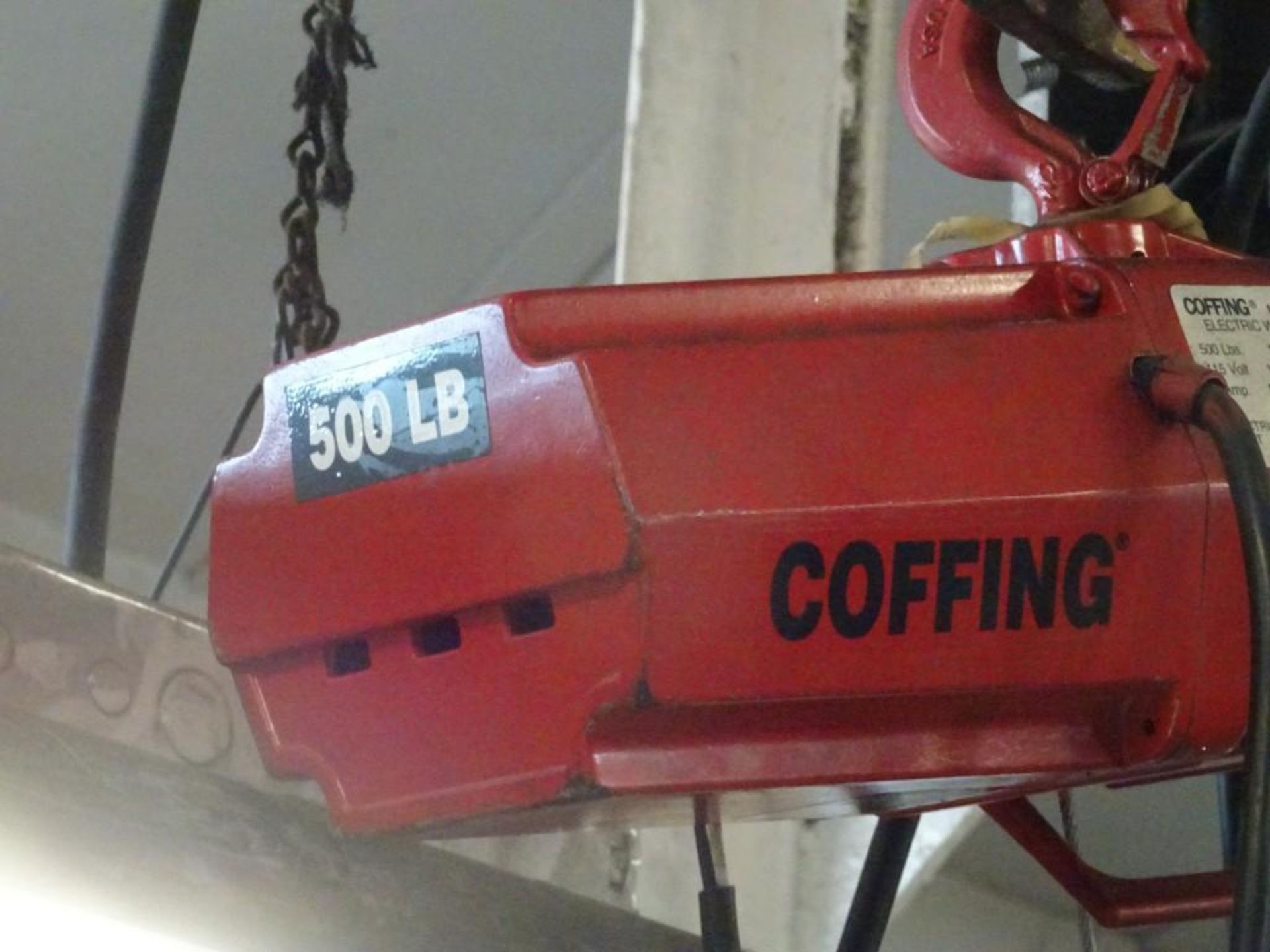 Coffing EMW-500-B, 500 lb Capacity Electric Wire Rope Hoist - Image 2 of 3