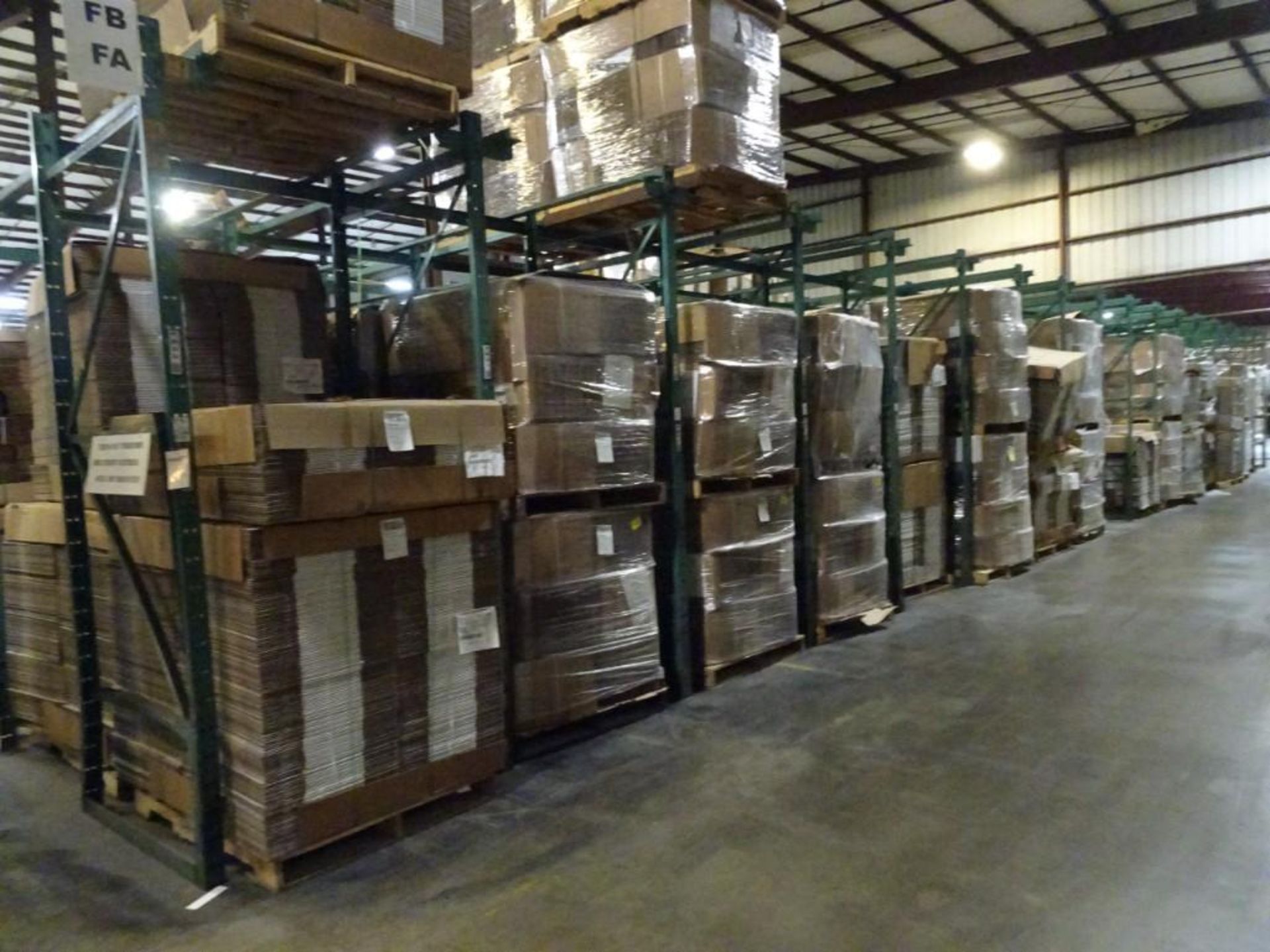 (8) Sections of Heavy Duty Pallet Racking Consisting of: (9) 10' Uprights, (32) 8' Crossbeams