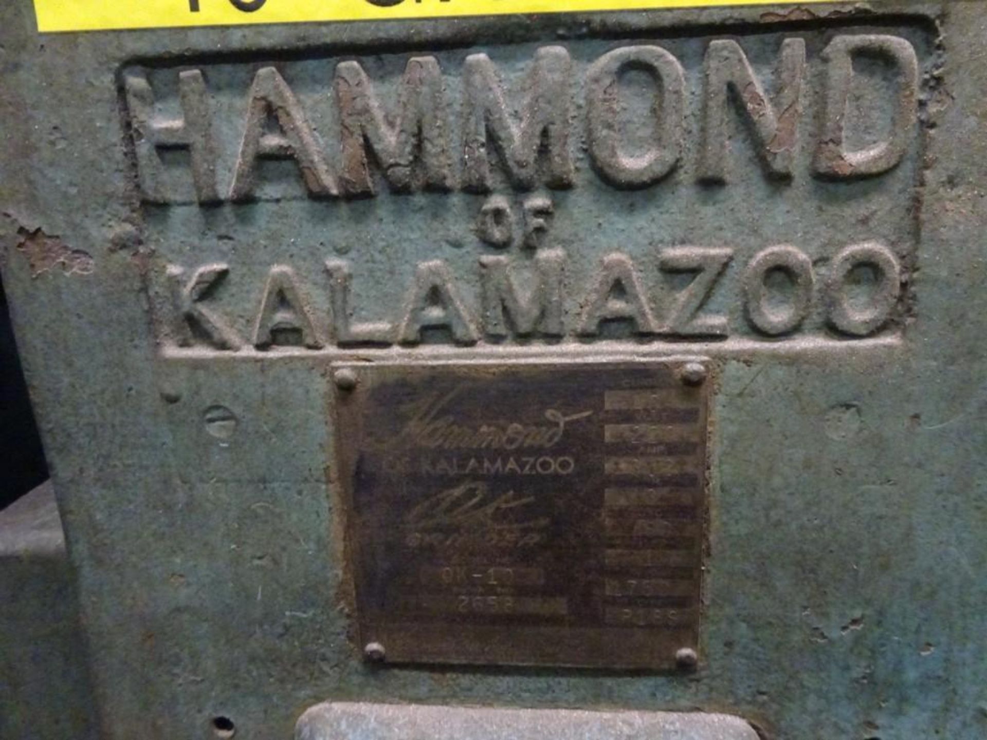Hammond 10" Double Ended Grinder 220 v - Image 3 of 3