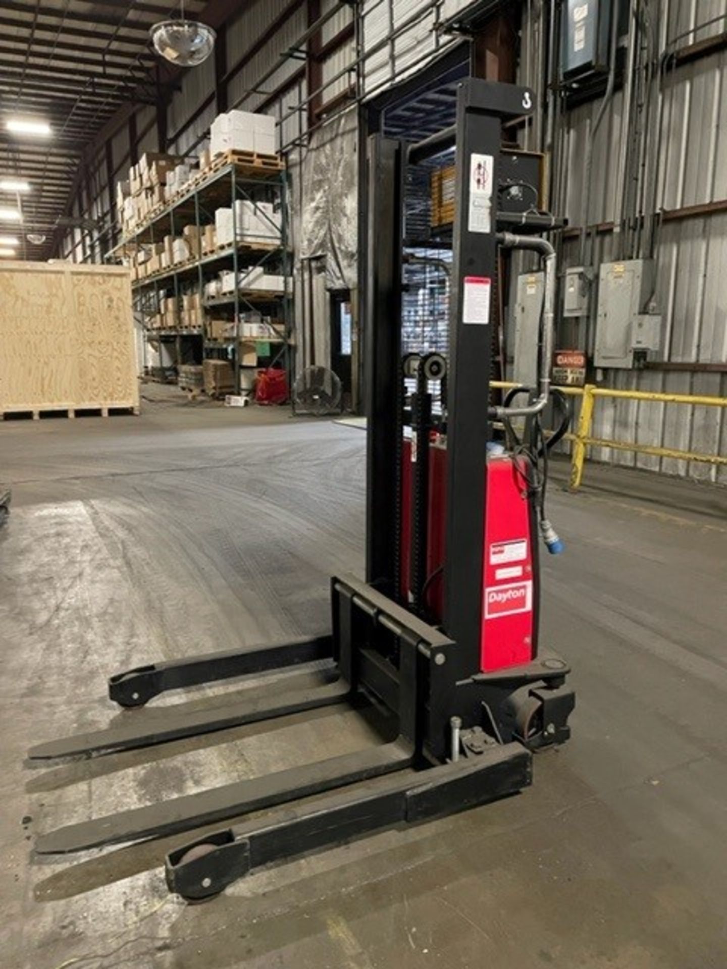 Dayton Power Lift Stacker with Battery Charger - Image 4 of 7