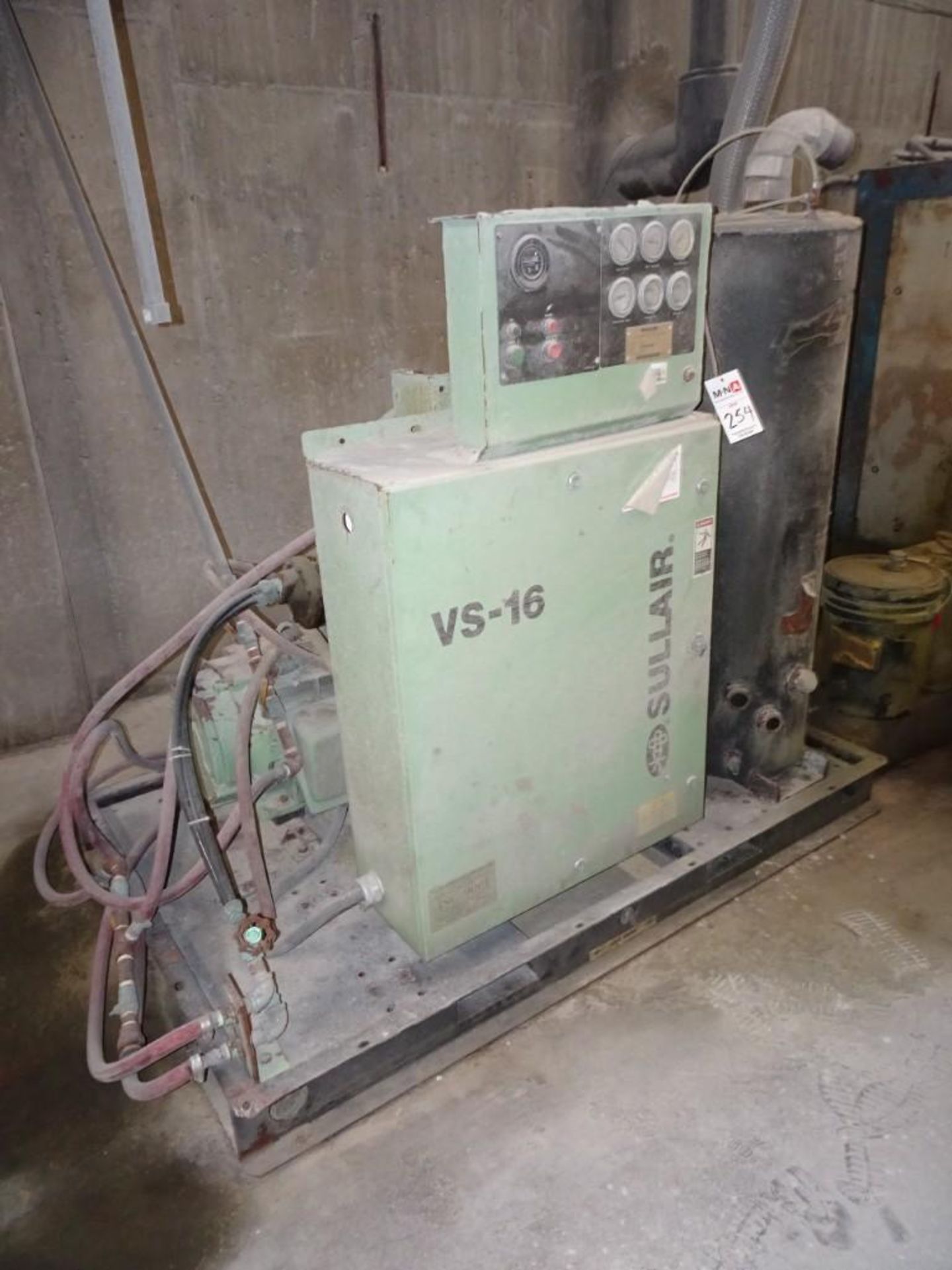 Sullair VS-16 20 HP Vacuum Pump, s/n 201205300109