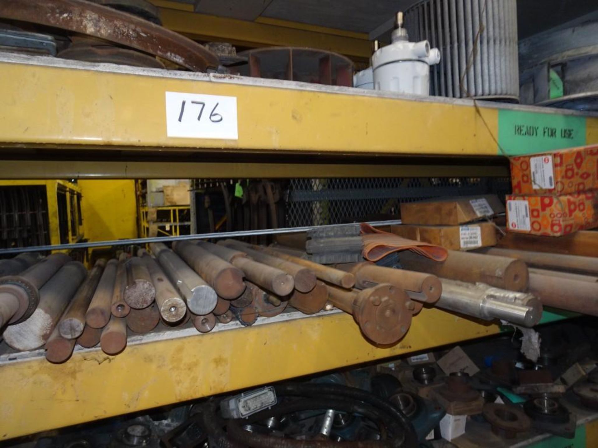 Lot of Assorted Machine Parts Consisting of: Round Stock, Clamps, Tie Downs, Gear Drives, Conveyor P - Image 2 of 5