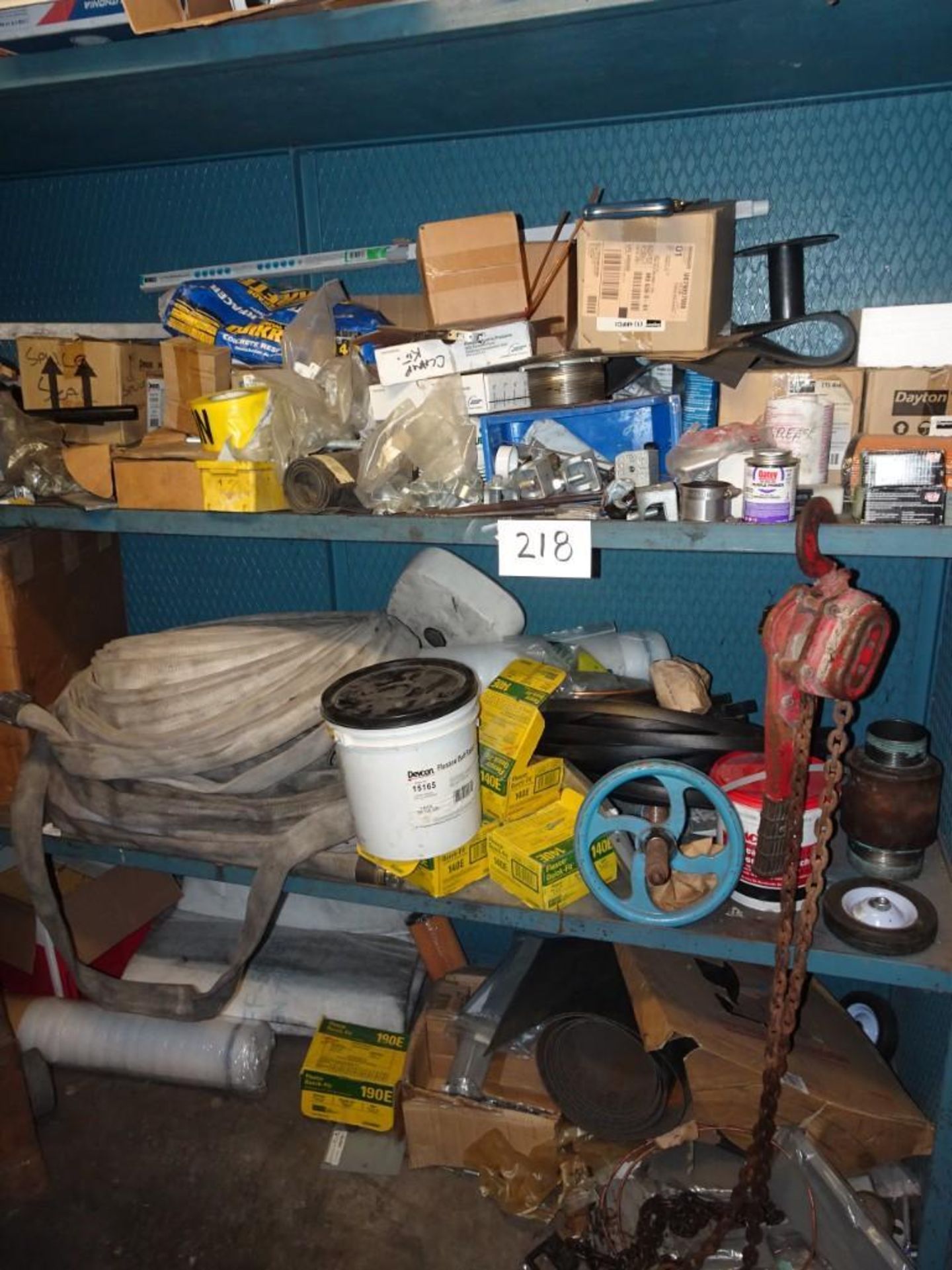 Assorted Shop Supplies Consisting of: Nuts, Flexco Steel Plate Fastener, Primer, Bolts, etc.