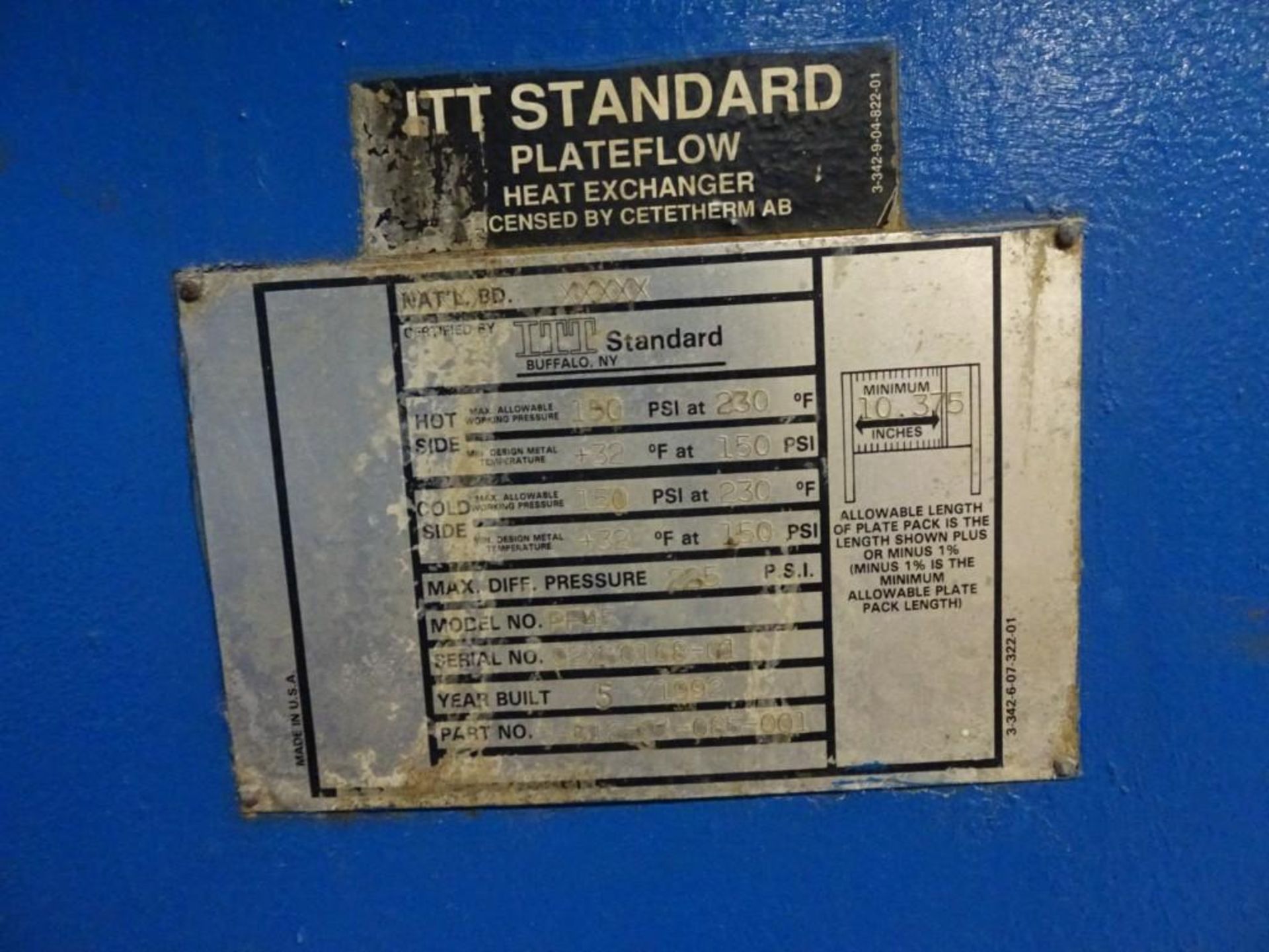 ITT Standard PF45 Heat Exchanger - Image 2 of 4