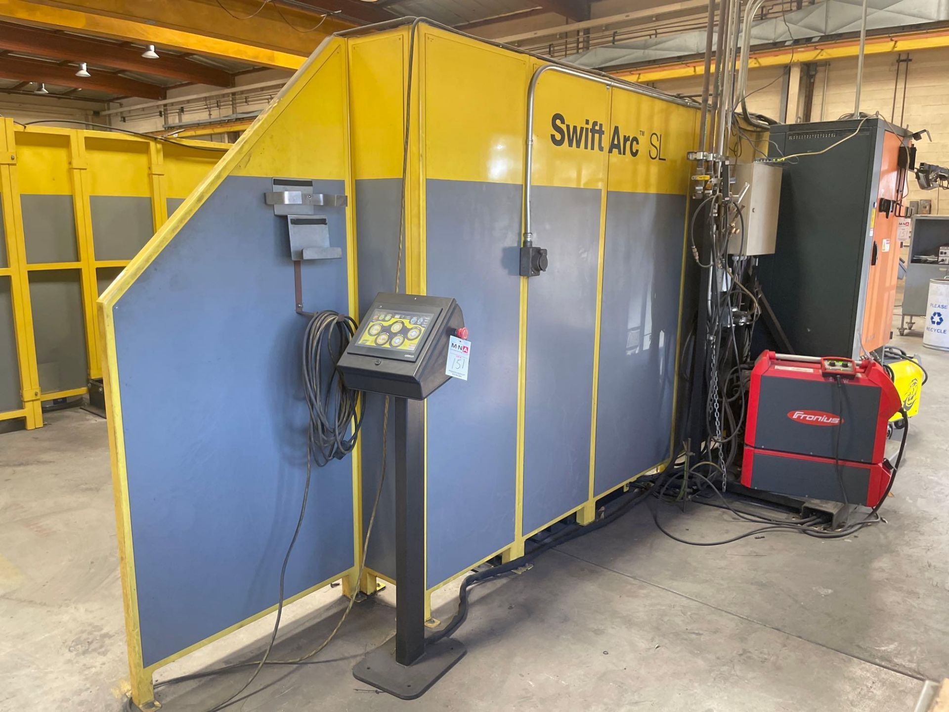 ESAB Swift Arc SL Welding Celss, Kuka KR16 robot, (2) 36” x 120” Welding Positioners, Fronius TPS 40 - Image 10 of 16