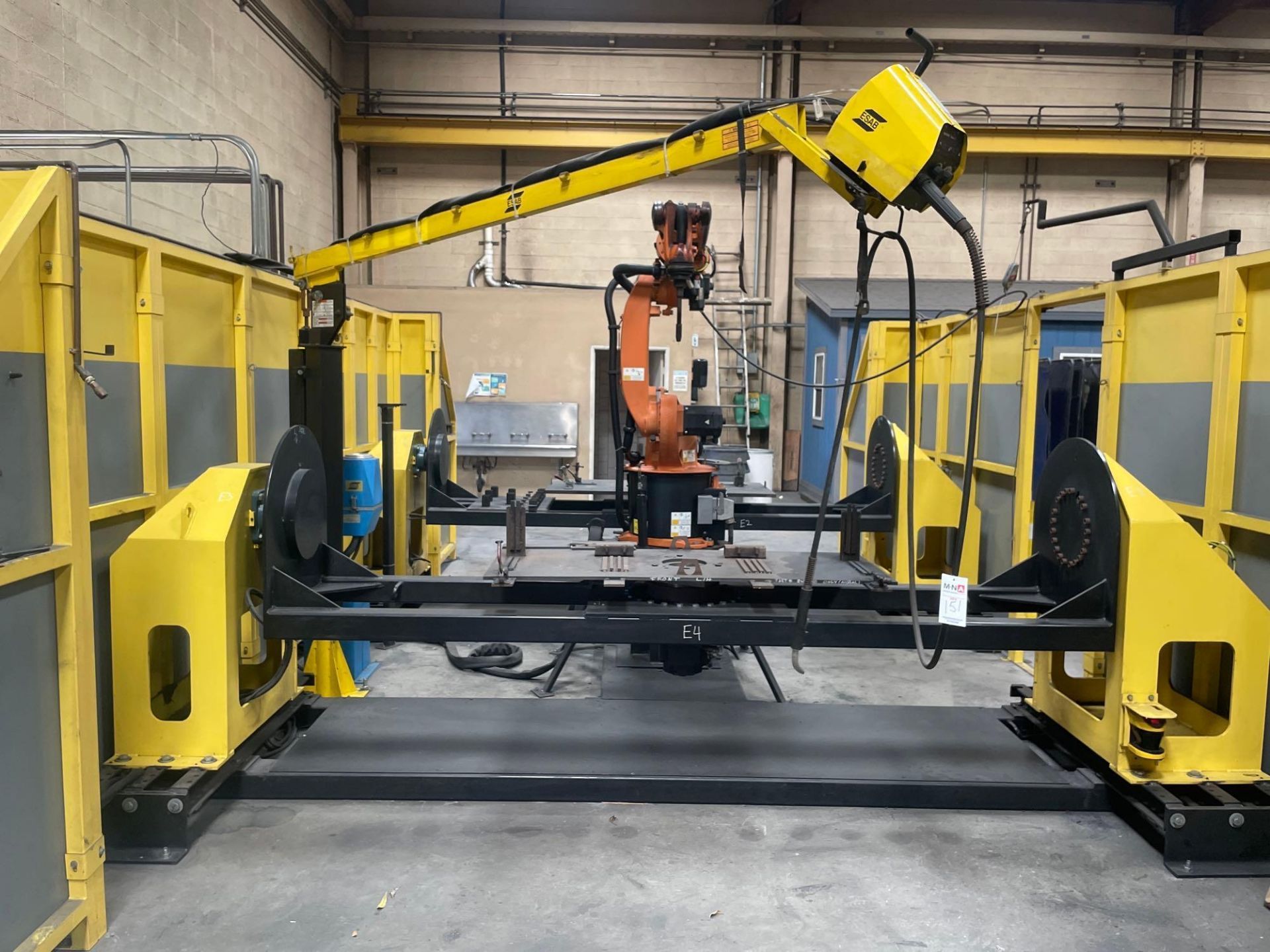 ESAB Swift Arc SL Welding Celss, Kuka KR16 robot, (2) 36” x 120” Welding Positioners, Fronius TPS 40 - Image 8 of 16