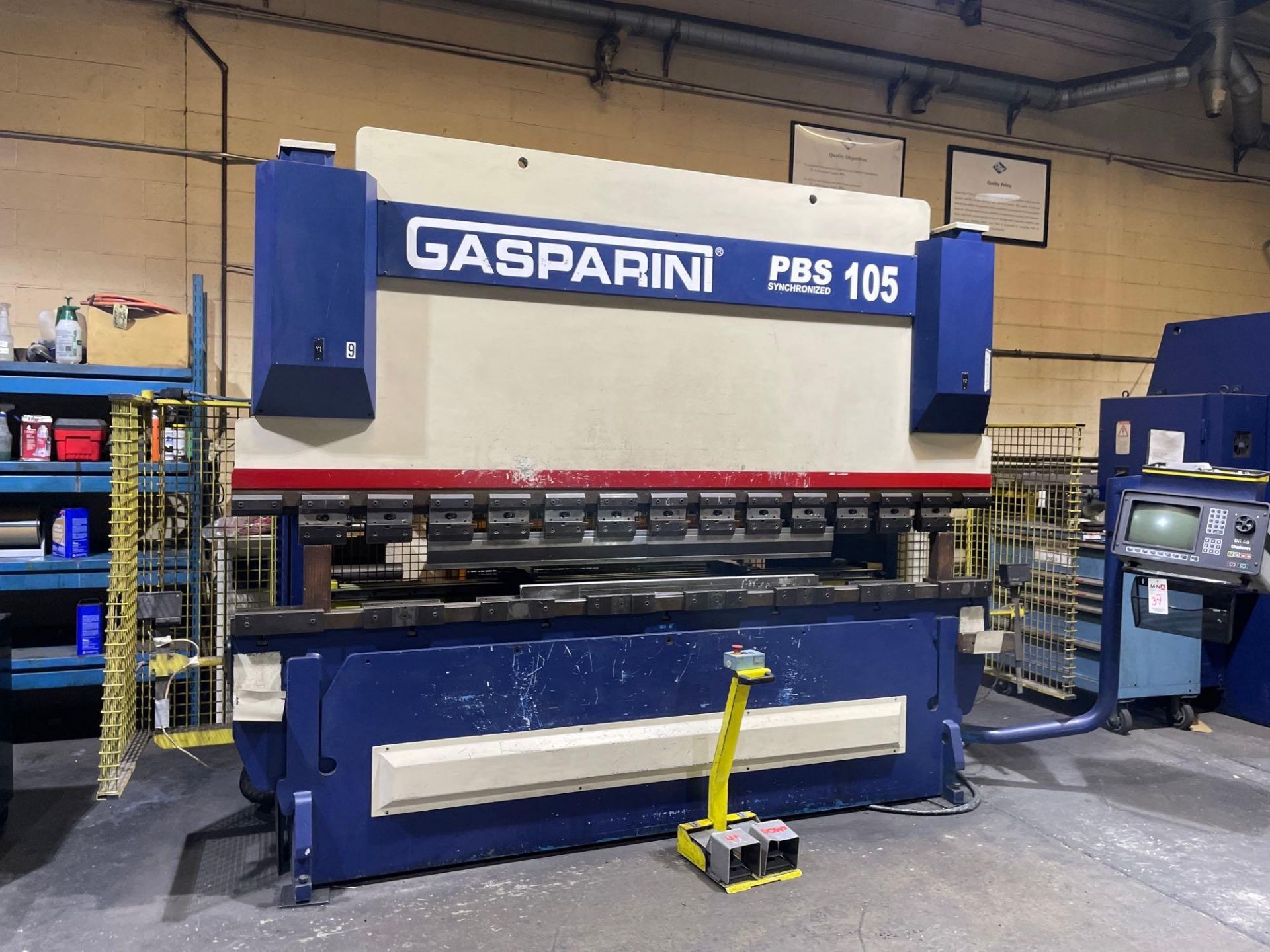 105 Ton x 118” Gasparini PBS 105/3000 CNC Press Brake, 4 Axis, Dealem contro, New 1999 - Image 2 of 6