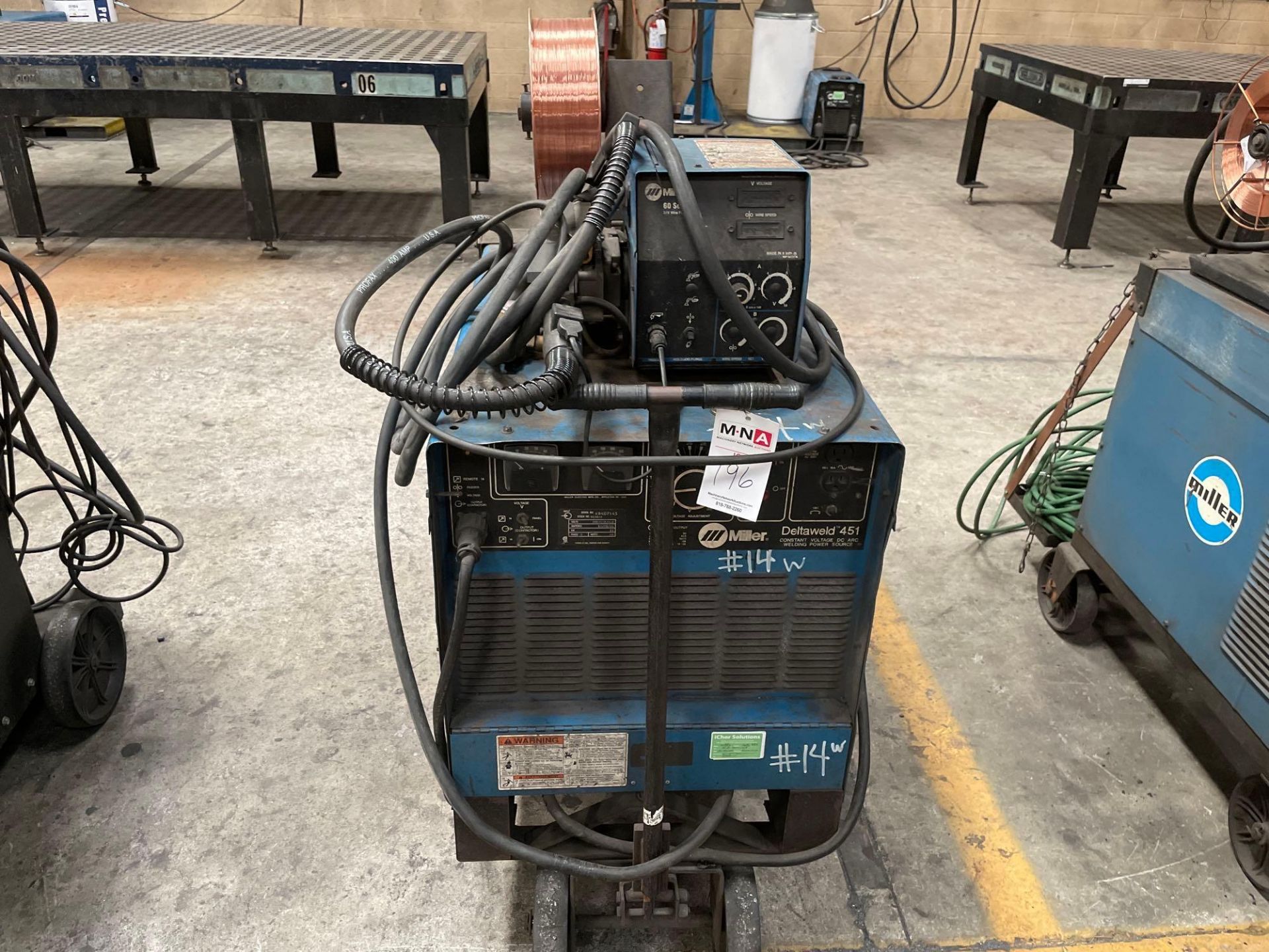 Miller Deltaweld 451 welder with feeder