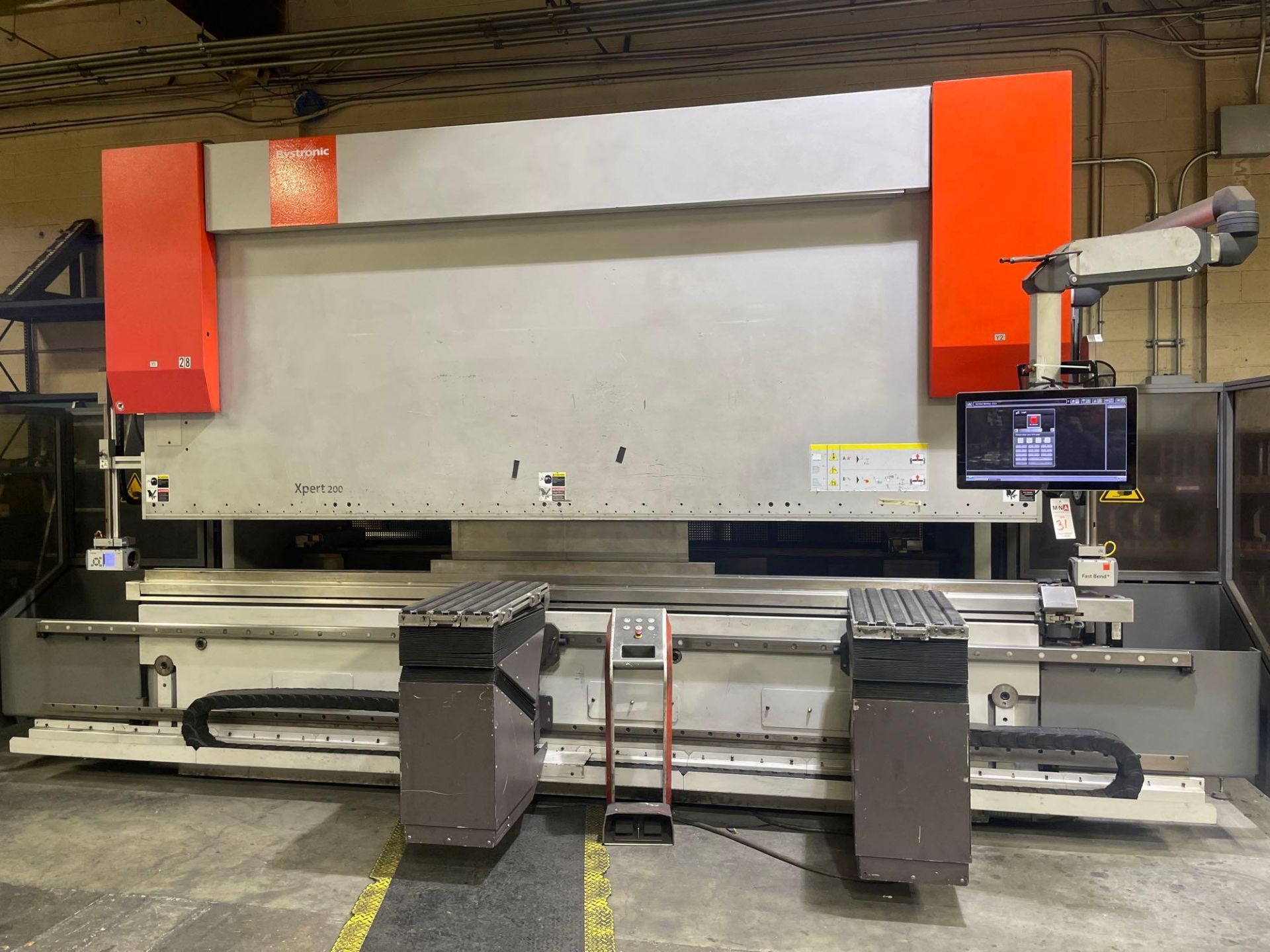 220 Ton x 161” Bystronic Xpert 200/4100 cnc Hyd. Press Brake, Enlarged Stroke, Hydr, Clamping, (2) D - Image 4 of 7