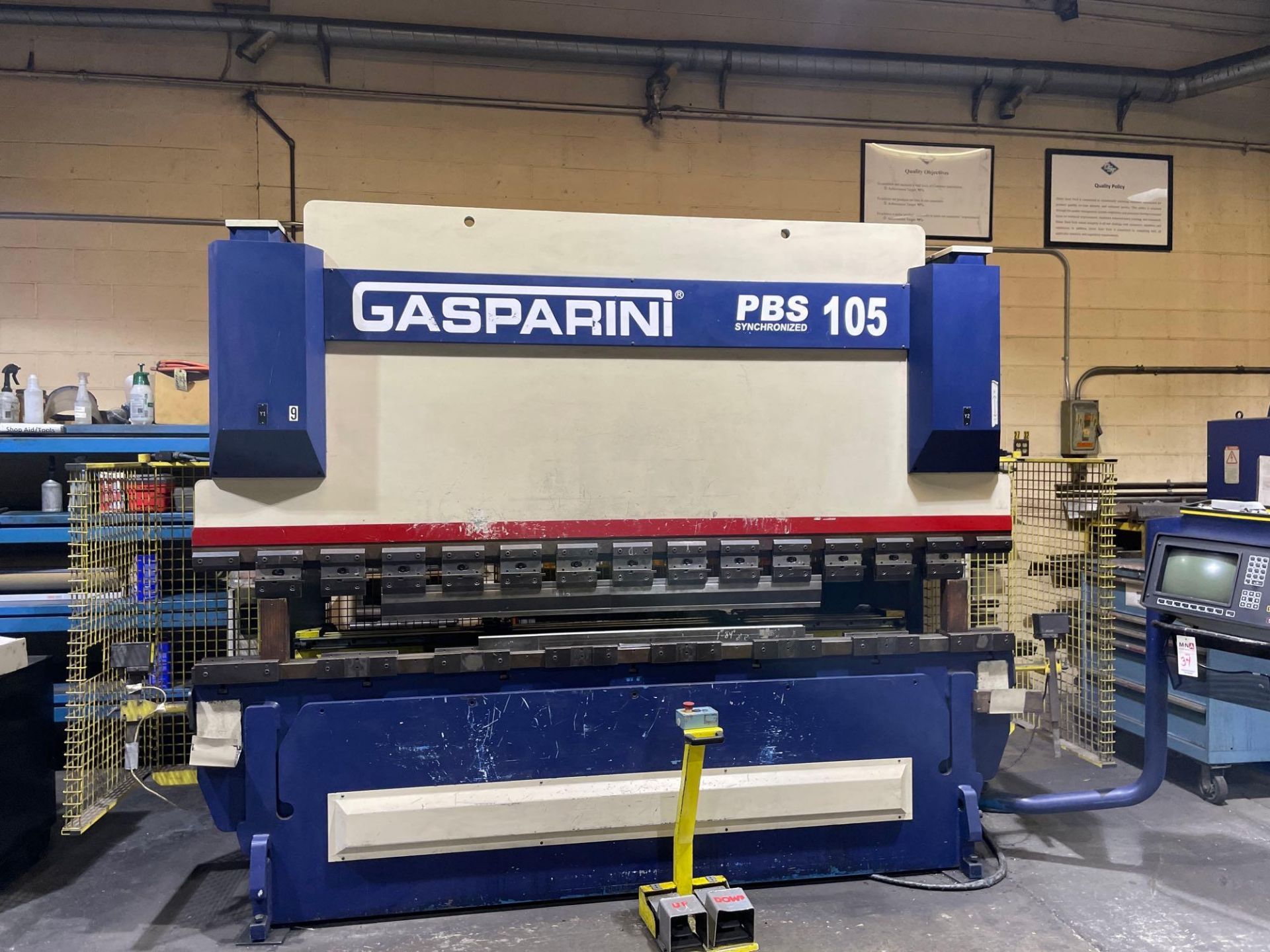 105 Ton x 118” Gasparini PBS 105/3000 CNC Press Brake, 4 Axis, Dealem contro, New 1999 - Image 4 of 6