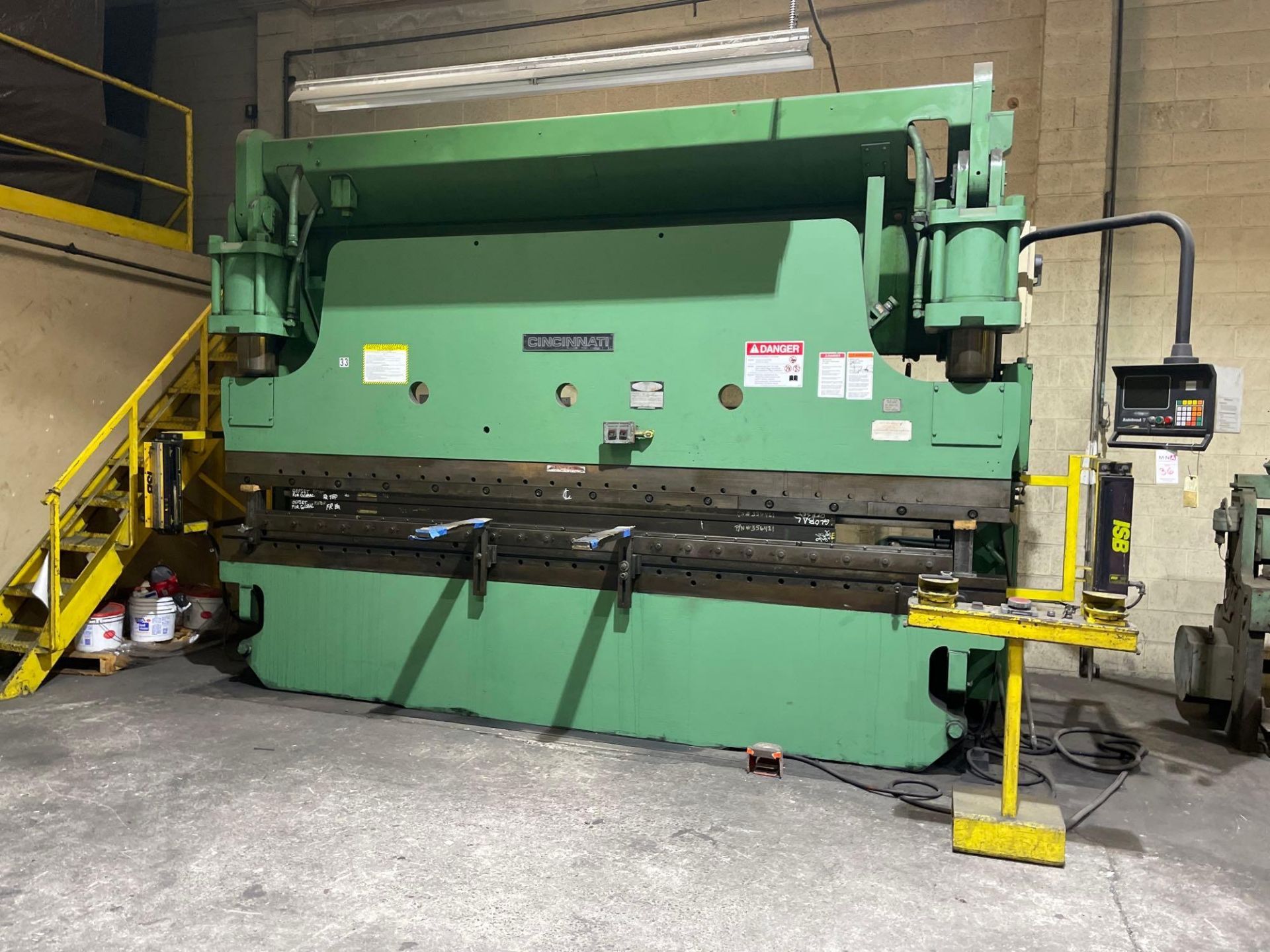 230 Ton x 14’ Cincinnati 230CB x 12 NC Press Brake, 4 Axis, Autobend 7 control & B.G., pit req. - Image 2 of 8