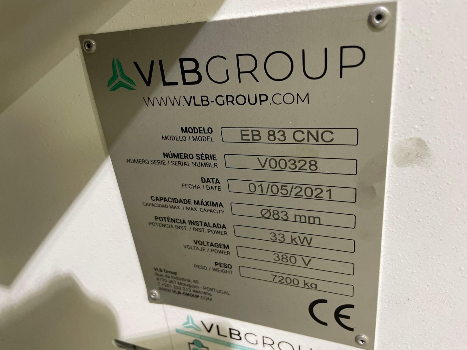 VLB Group EB 83 CNC 3.26” Max dia., s/n V00328, New 2020, 375K Replacement Cost - Image 9 of 9
