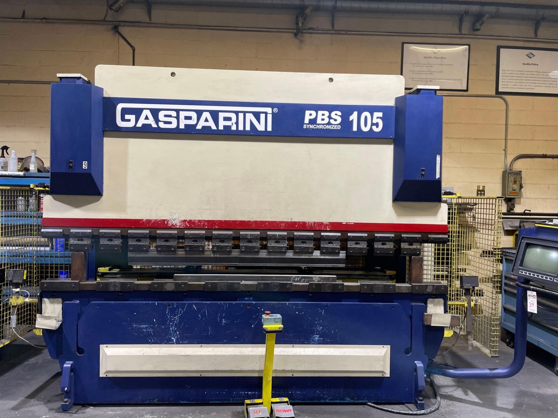 105 Ton x 118” Gasparini PBS 105/3000 CNC Press Brake, 4 Axis, Dealem contro, New 1999 - Image 3 of 6