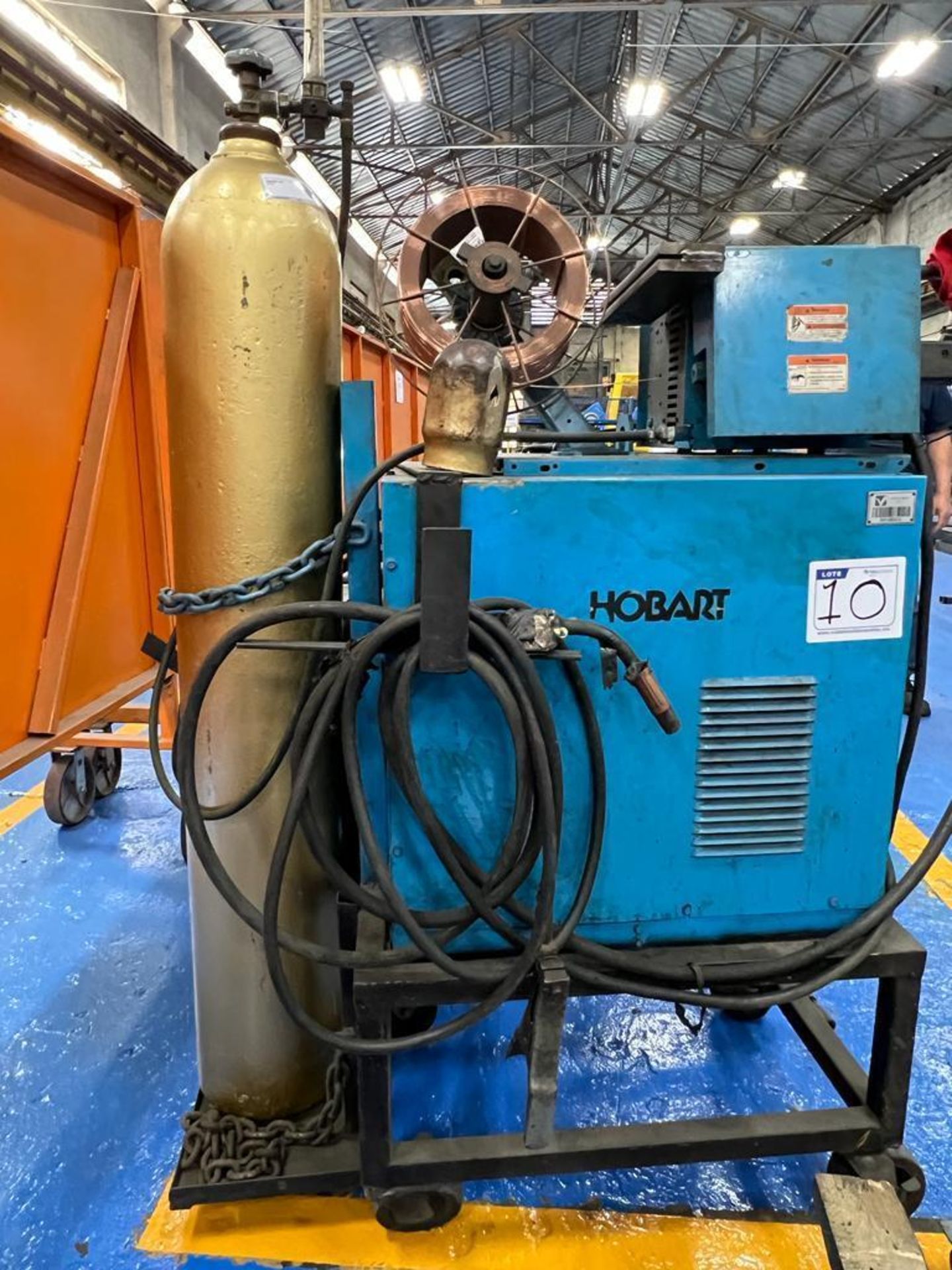 Hobart Fabstar 4030 Welder with Hobart 2410 Wire Feeder, s/n 93WS09875 - Image 6 of 7