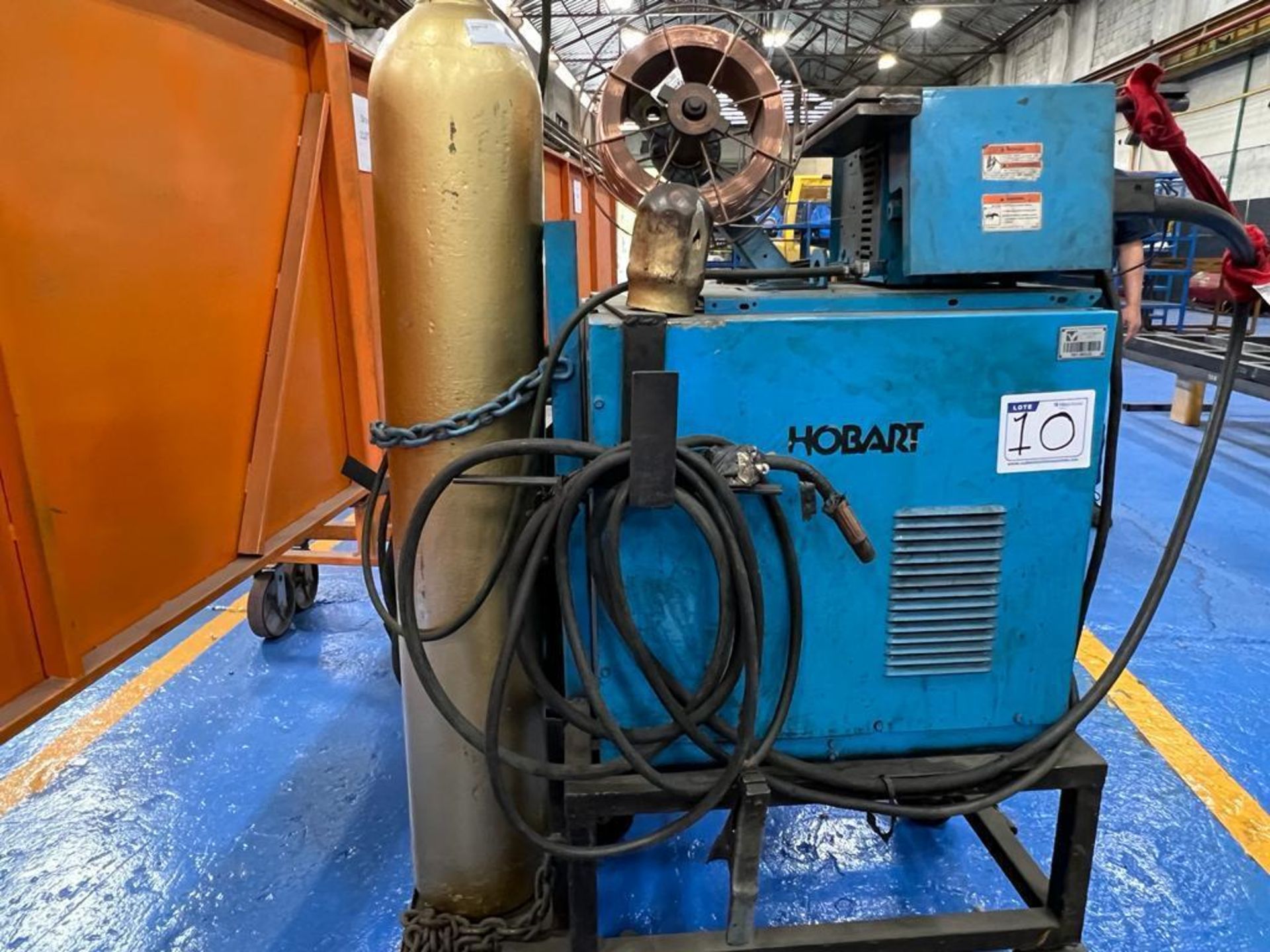 Hobart Fabstar 4030 Welder with Hobart 2410 Wire Feeder, s/n 93WS09875 - Image 2 of 7