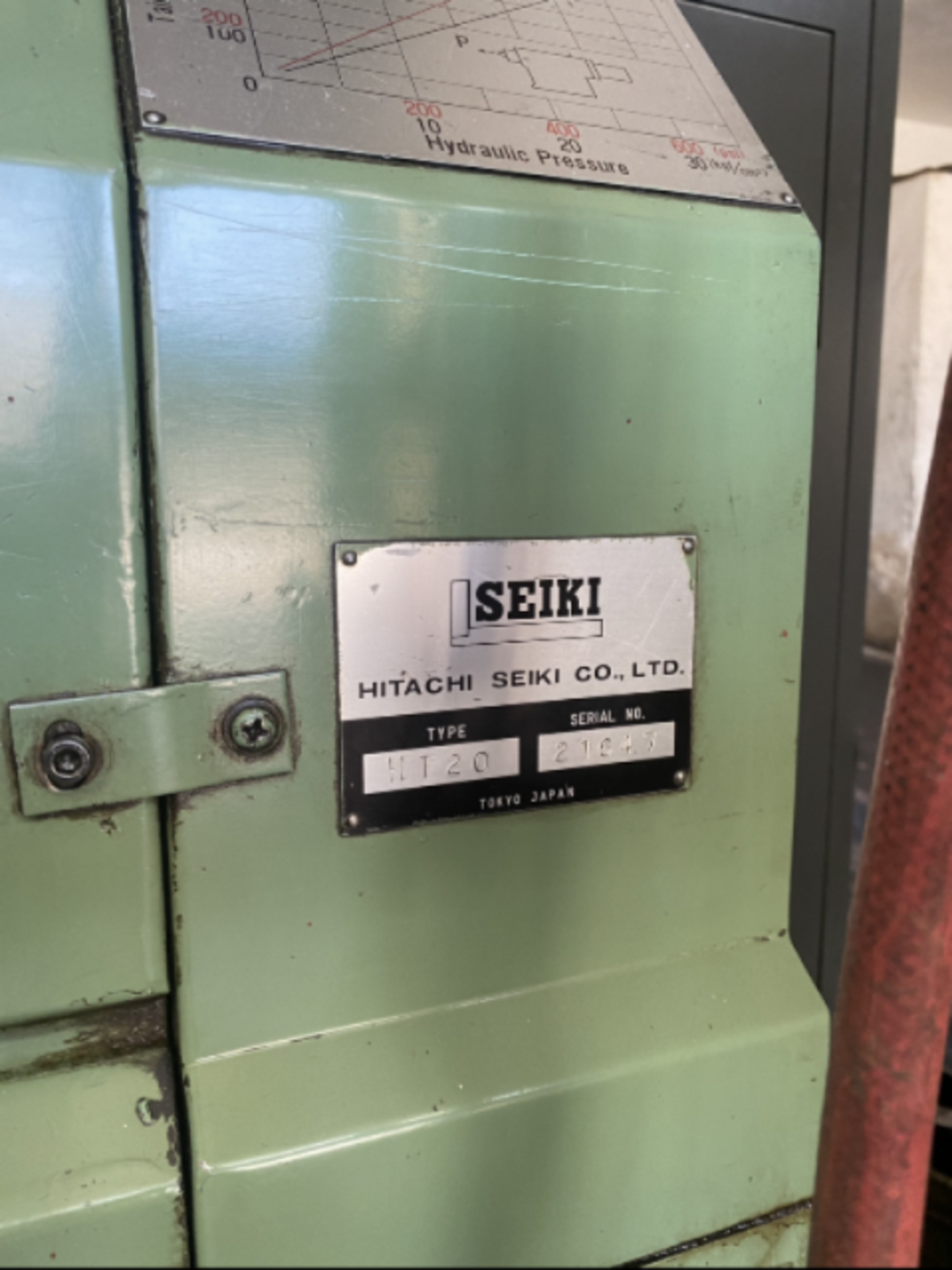 HITACHI SEIKI HT 20 LATHE, S/N 21647 - Image 7 of 8